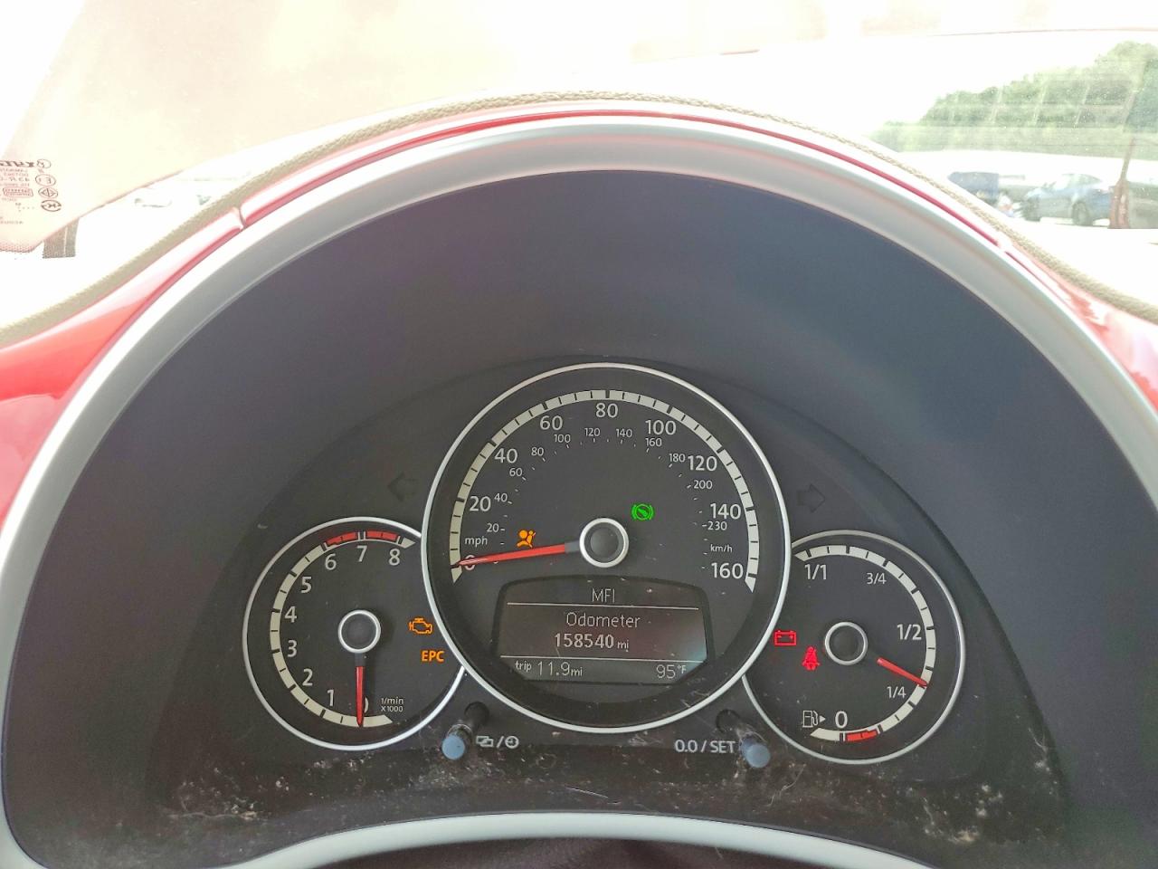 2013 Volkswagen Beetle Red vin: 3VWJP7AT9DM686394