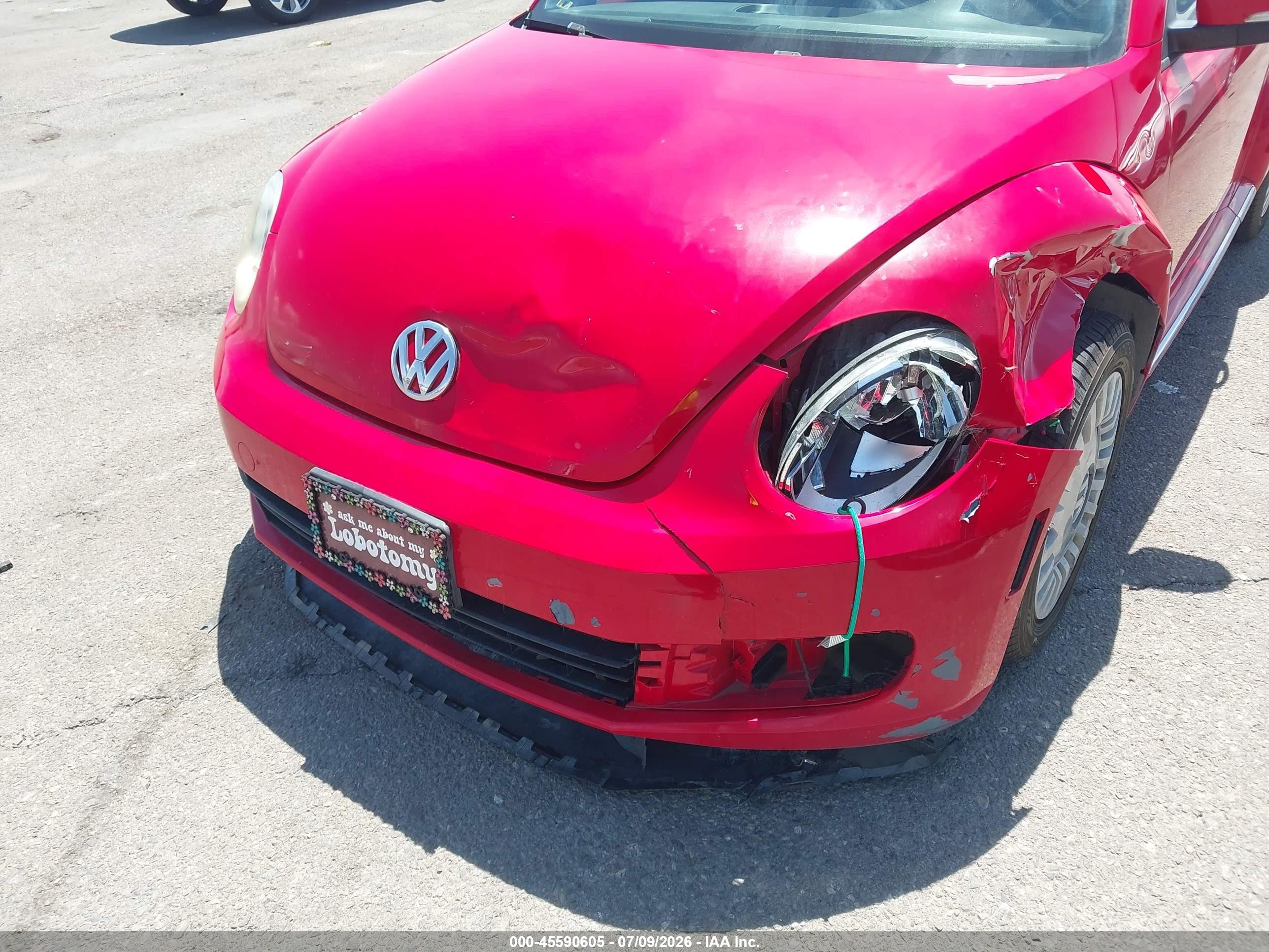 2014 Volkswagen Beetle 2.5l Красный vin: 3VWJP7AT9EM612992
