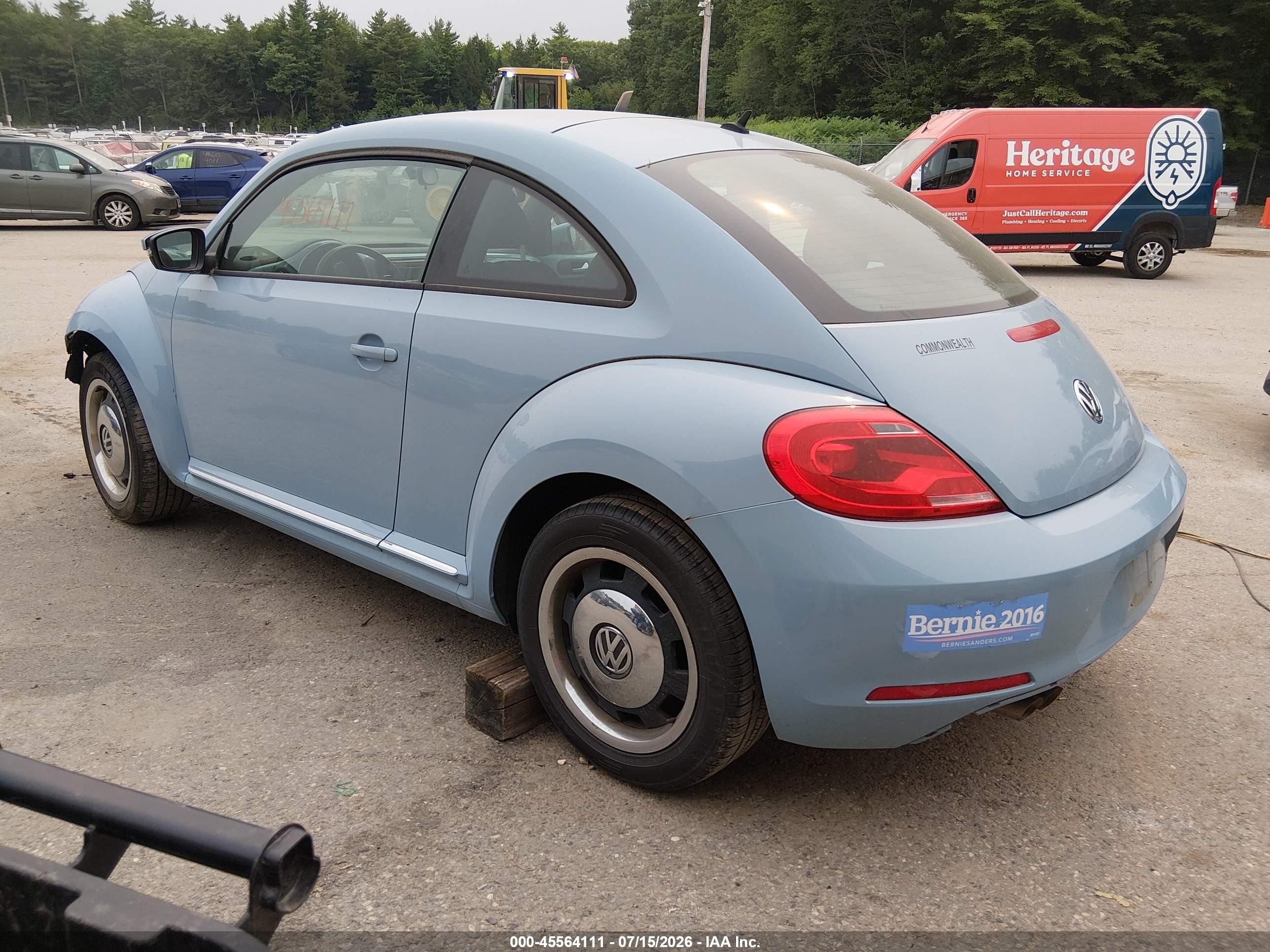 2012 Volkswagen Beetle 2.5l Blue vin: 3VWJP7ATXCM601075
