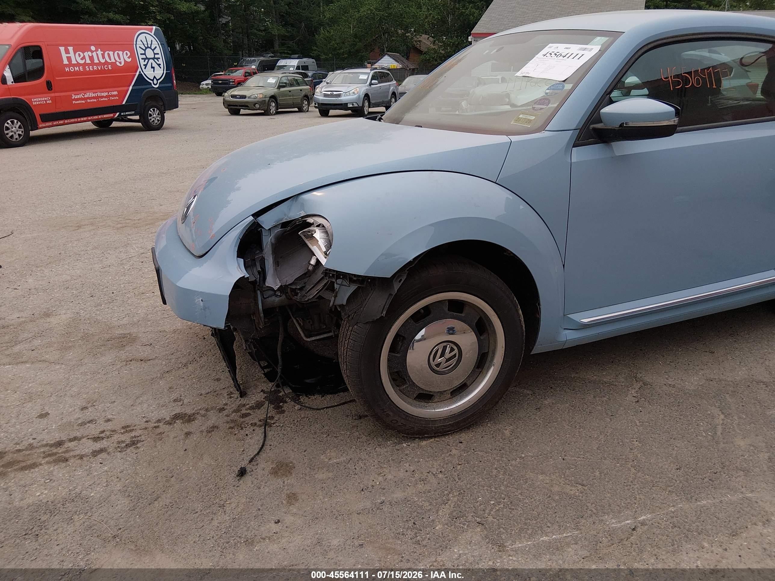 2012 Volkswagen Beetle 2.5l Blue vin: 3VWJP7ATXCM601075
