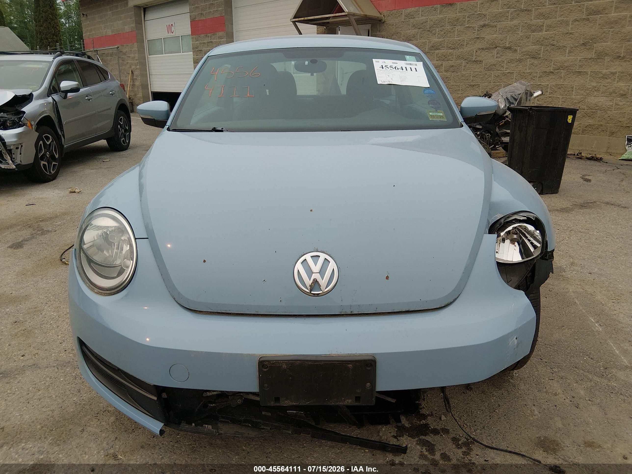 2012 Volkswagen Beetle 2.5l Blue vin: 3VWJP7ATXCM601075