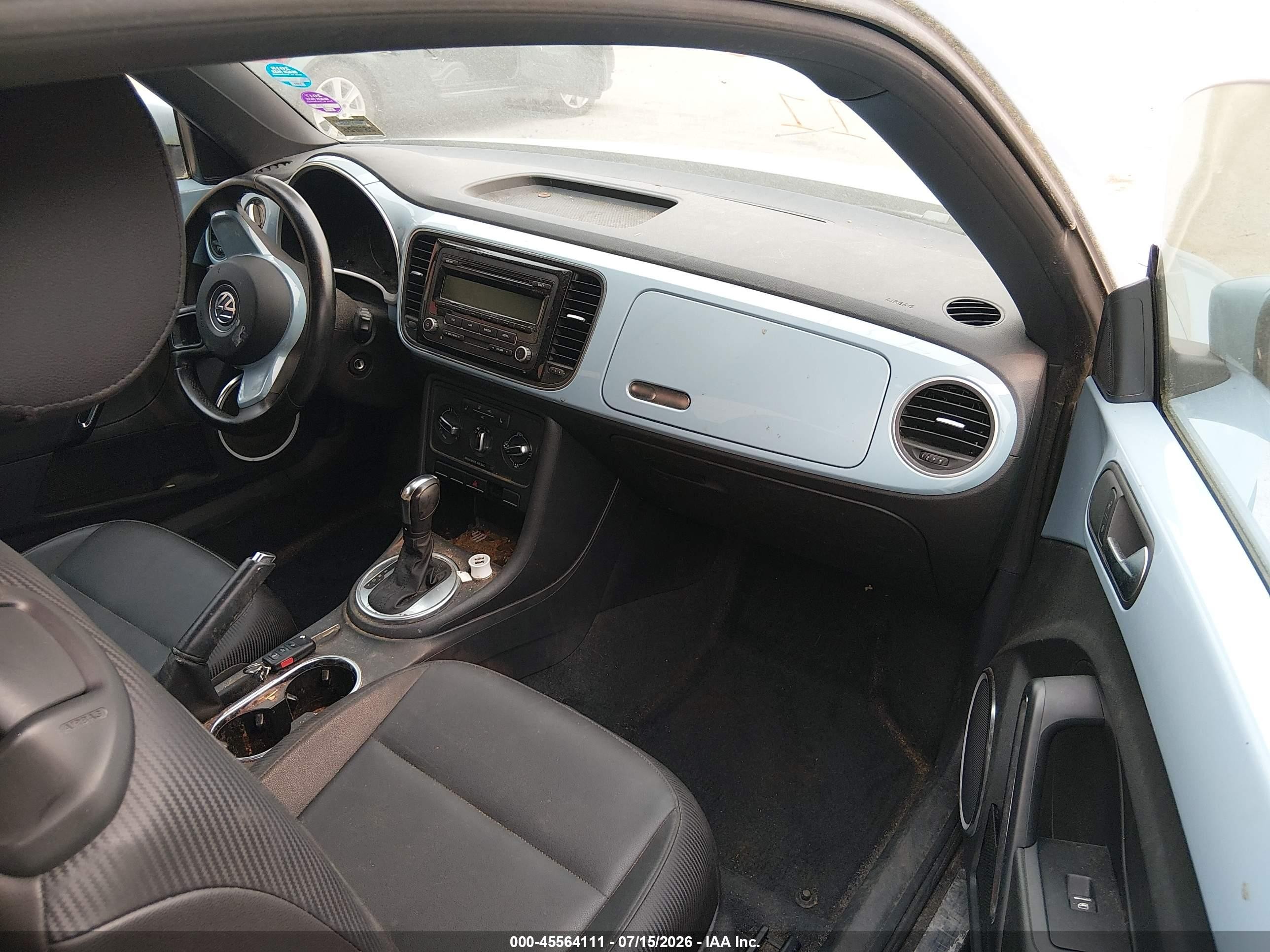 2012 Volkswagen Beetle 2.5l Blue vin: 3VWJP7ATXCM601075