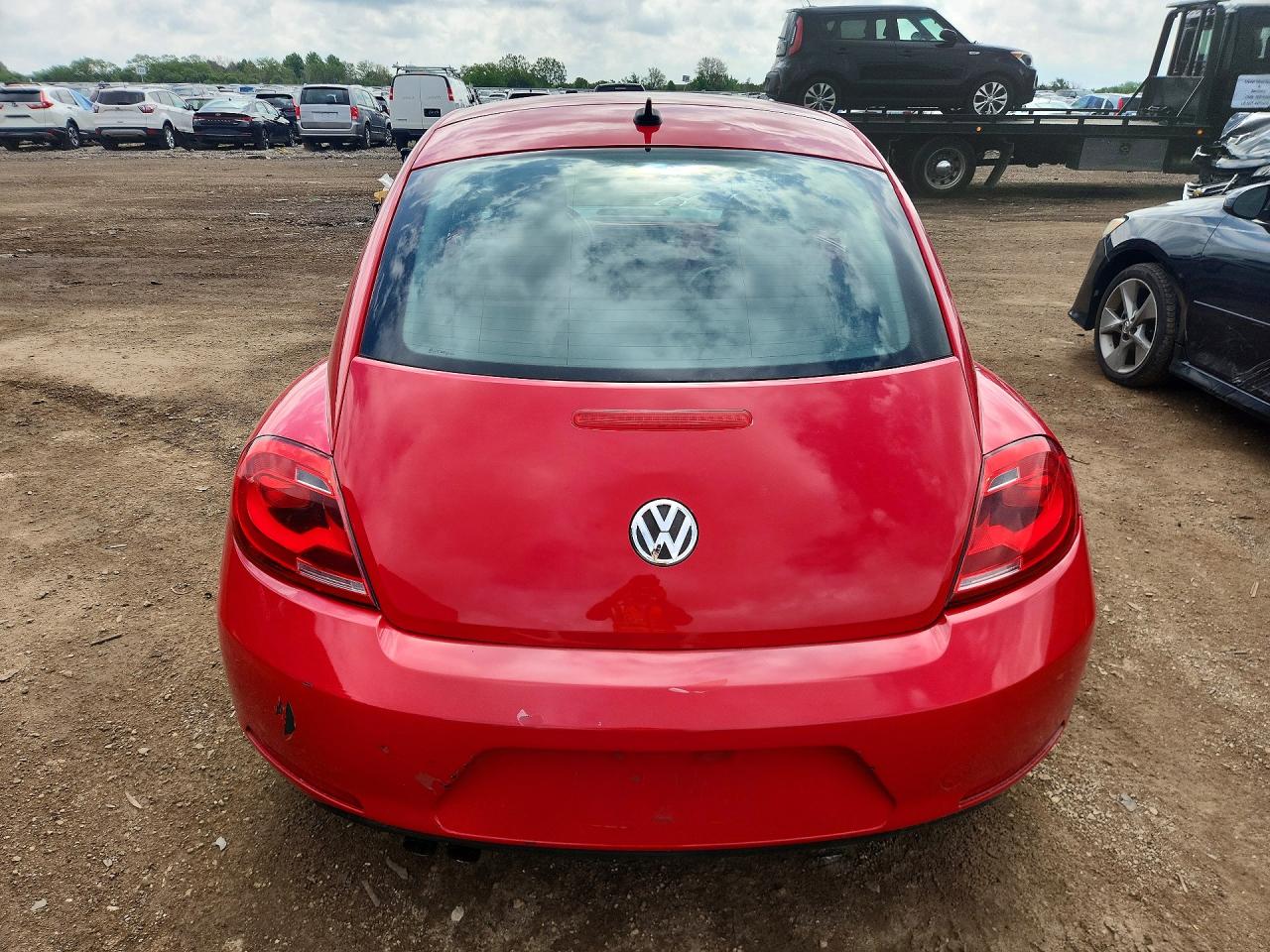 2012 Volkswagen Beetle Красный vin: 3VWJP7ATXCM602176