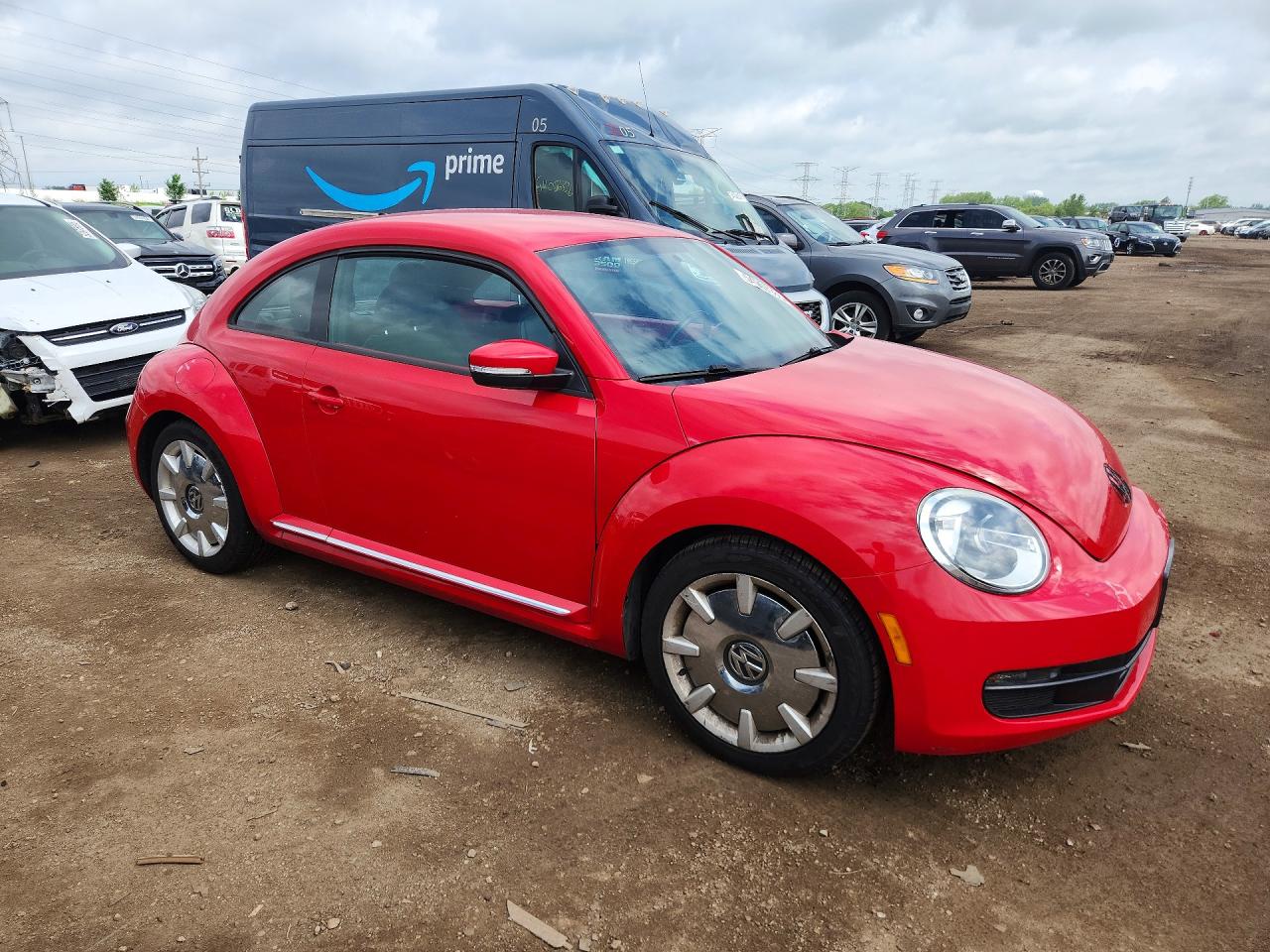 2012 Volkswagen Beetle Красный vin: 3VWJP7ATXCM602176