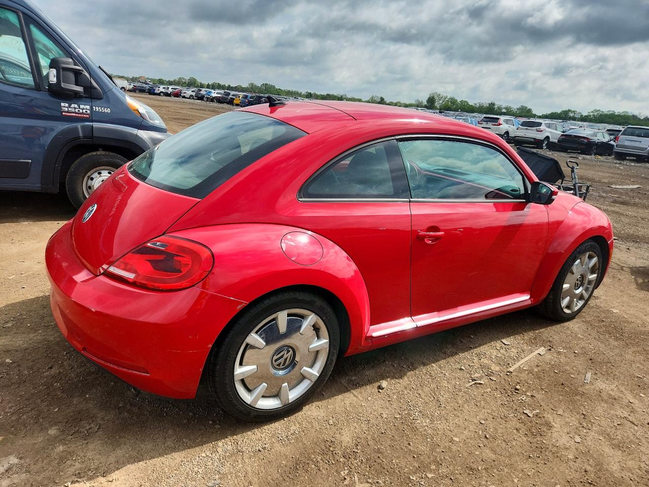2012 Volkswagen Beetle Красный vin: 3VWJP7ATXCM602176