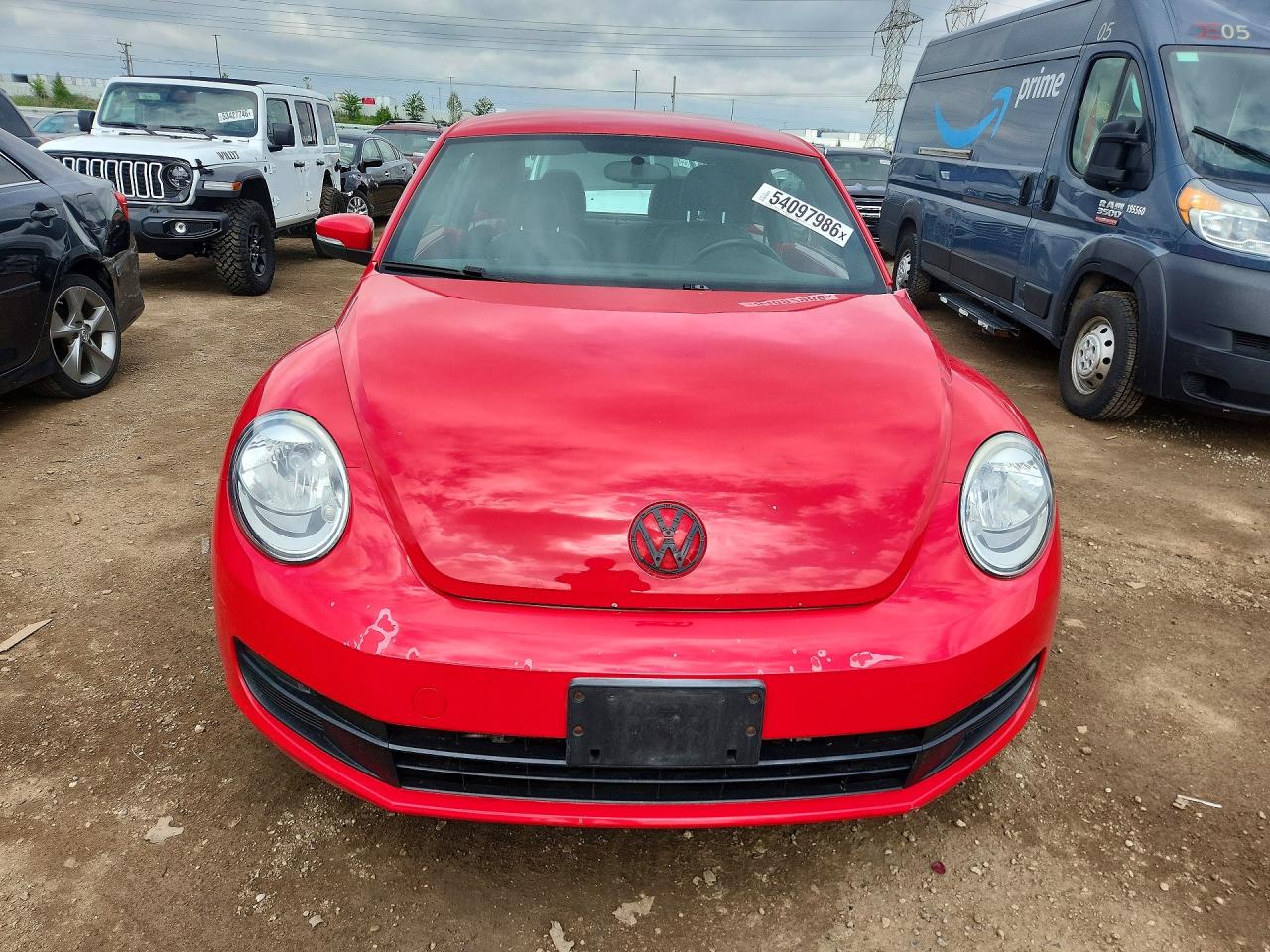 2012 Volkswagen Beetle Красный vin: 3VWJP7ATXCM602176