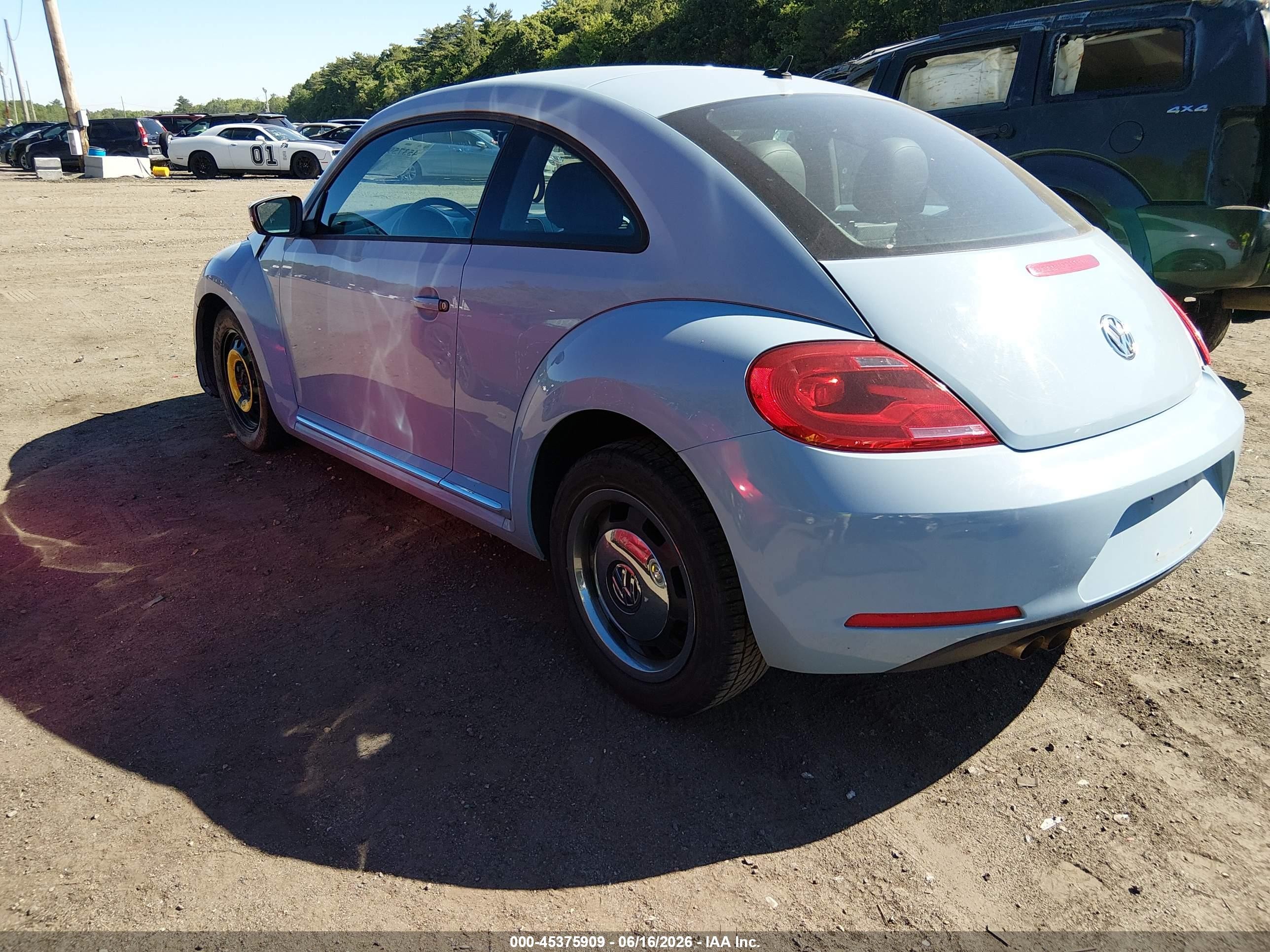 2012 Volkswagen Beetle 2.5l Light Blue vin: 3VWJP7ATXCM613520
