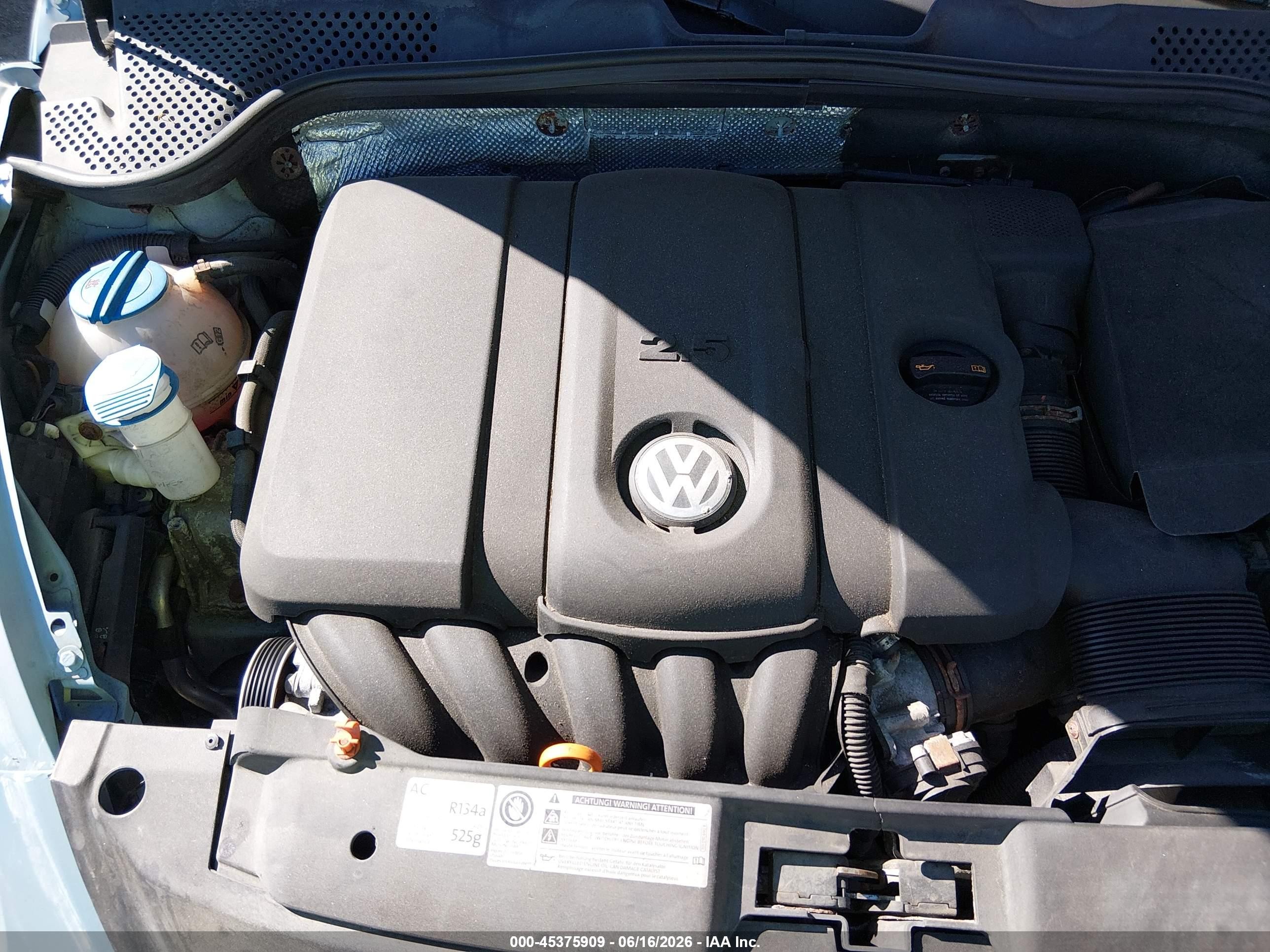 2012 Volkswagen Beetle 2.5l Light Blue vin: 3VWJP7ATXCM613520