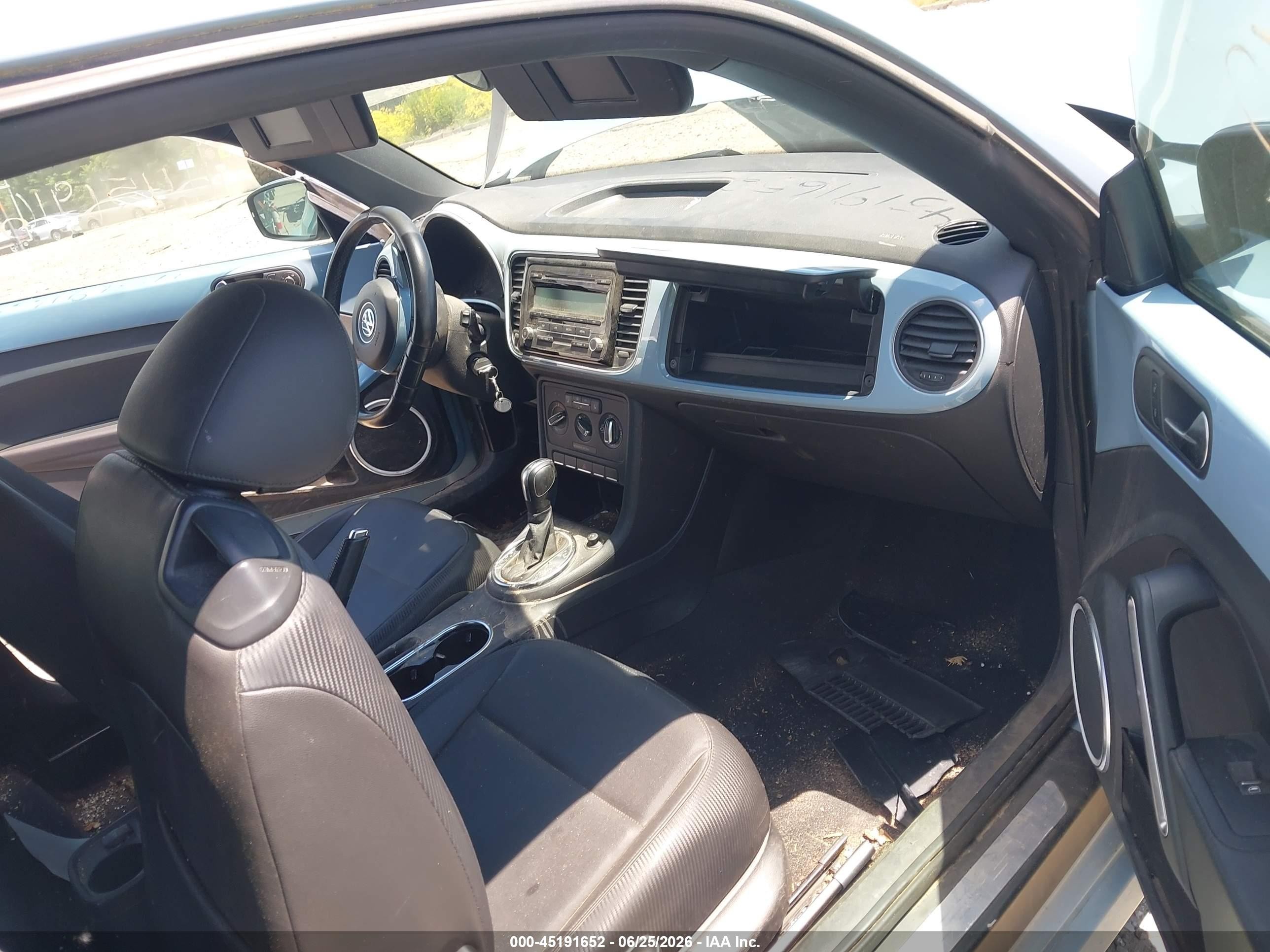2012 Volkswagen Beetle 2.5l Blue vin: 3VWJP7ATXCM624503