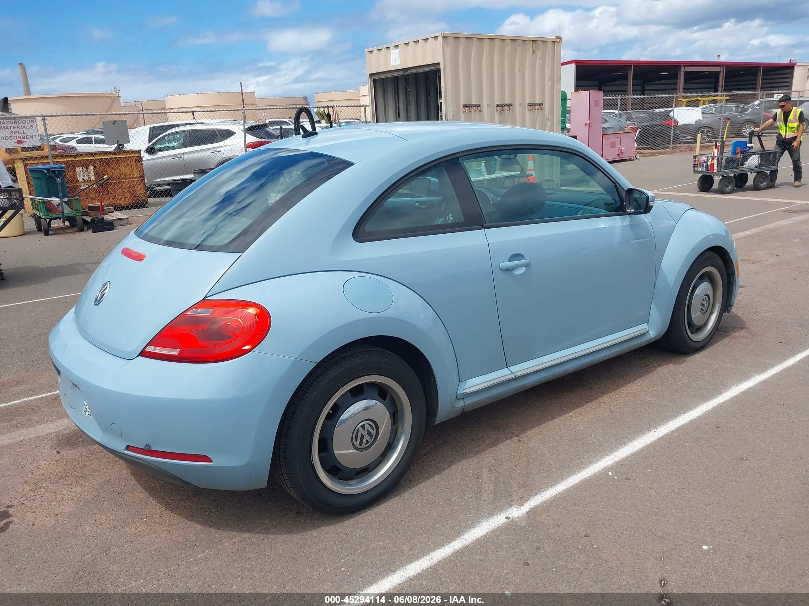 2012 Volkswagen Beetle 2.5l Blue vin: 3VWJP7ATXCM657842
