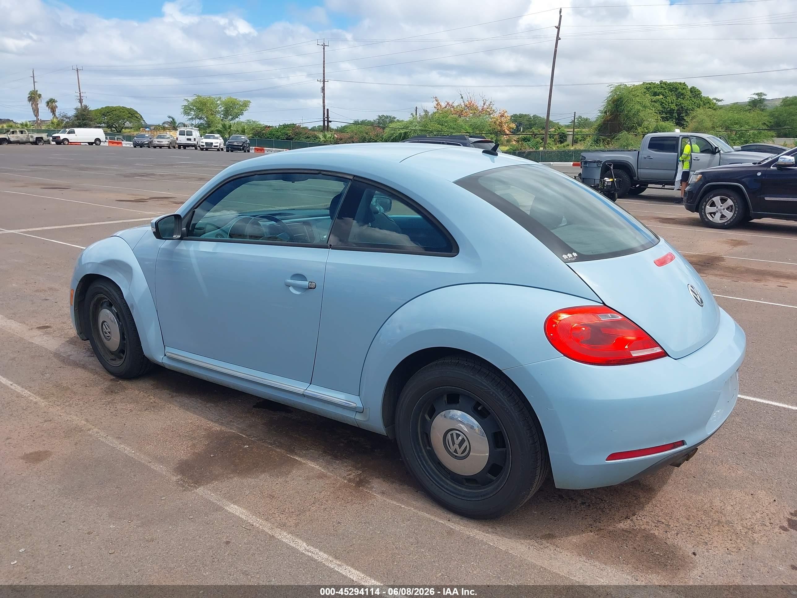 2012 Volkswagen Beetle 2.5l Blue vin: 3VWJP7ATXCM657842