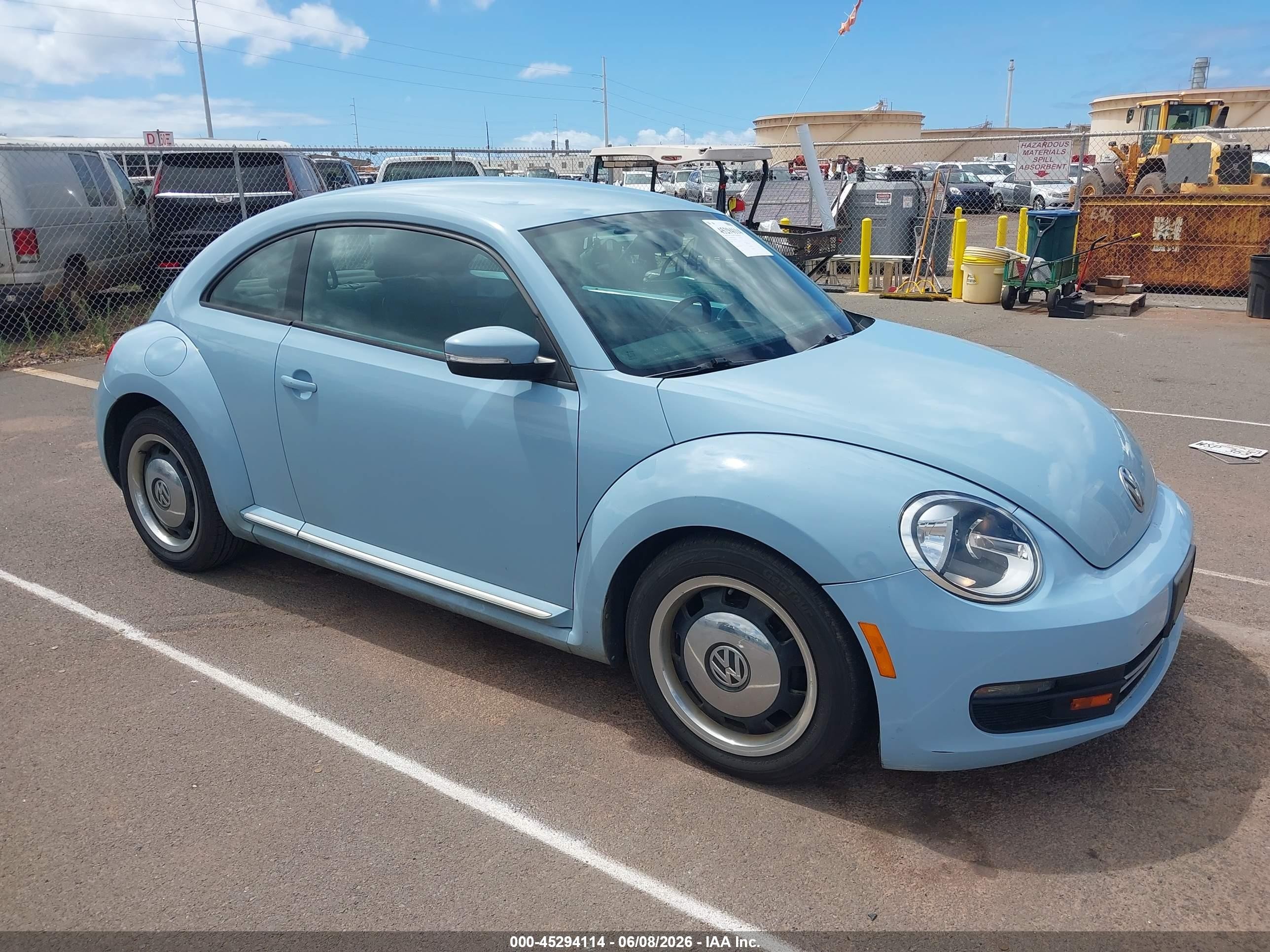 2012 Volkswagen Beetle 2.5l Blue vin: 3VWJP7ATXCM657842