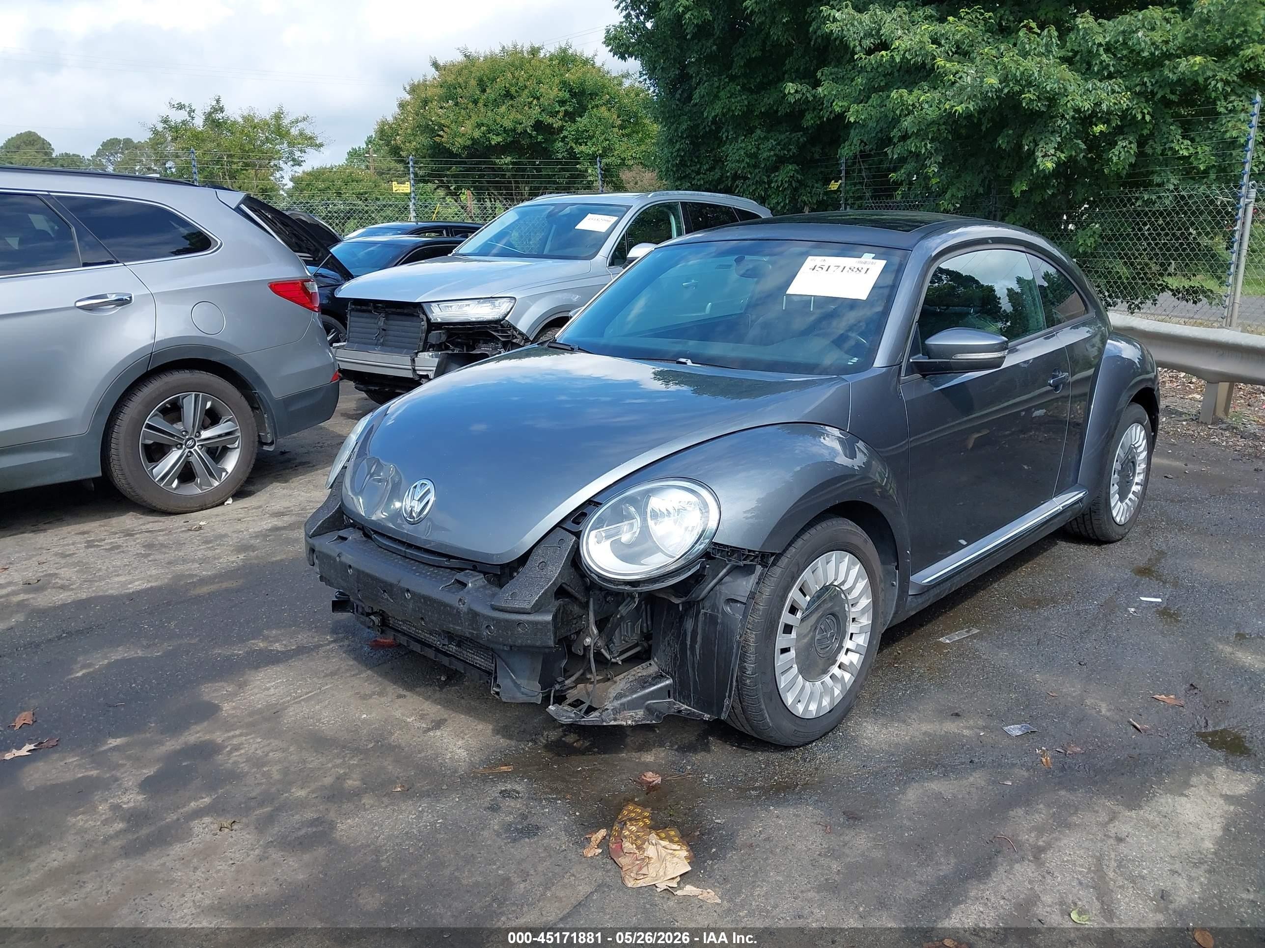 2013 Volkswagen Beetle 2.5l Gray vin: 3VWJP7ATXDM662847
