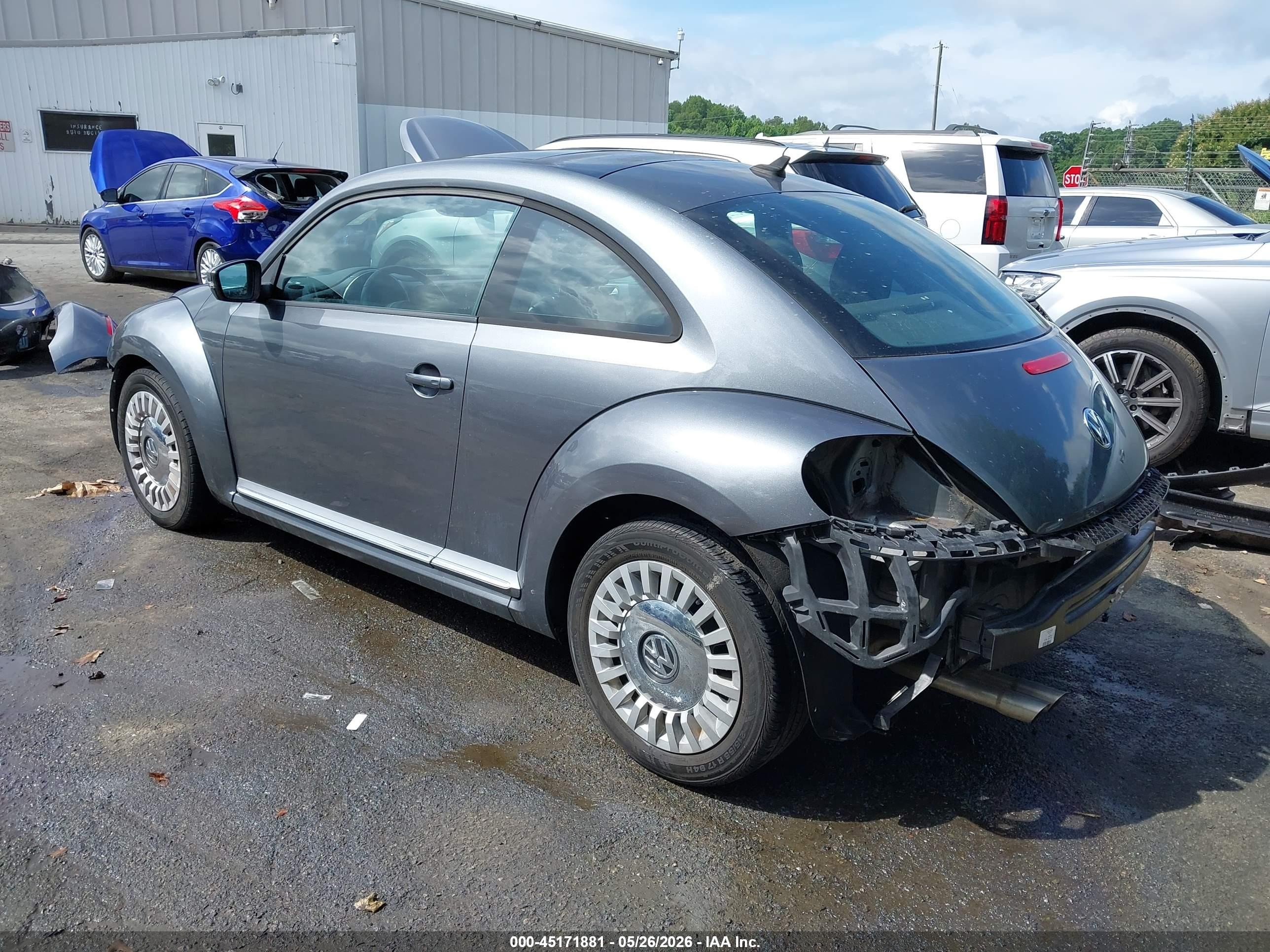 2013 Volkswagen Beetle 2.5l Gray vin: 3VWJP7ATXDM662847