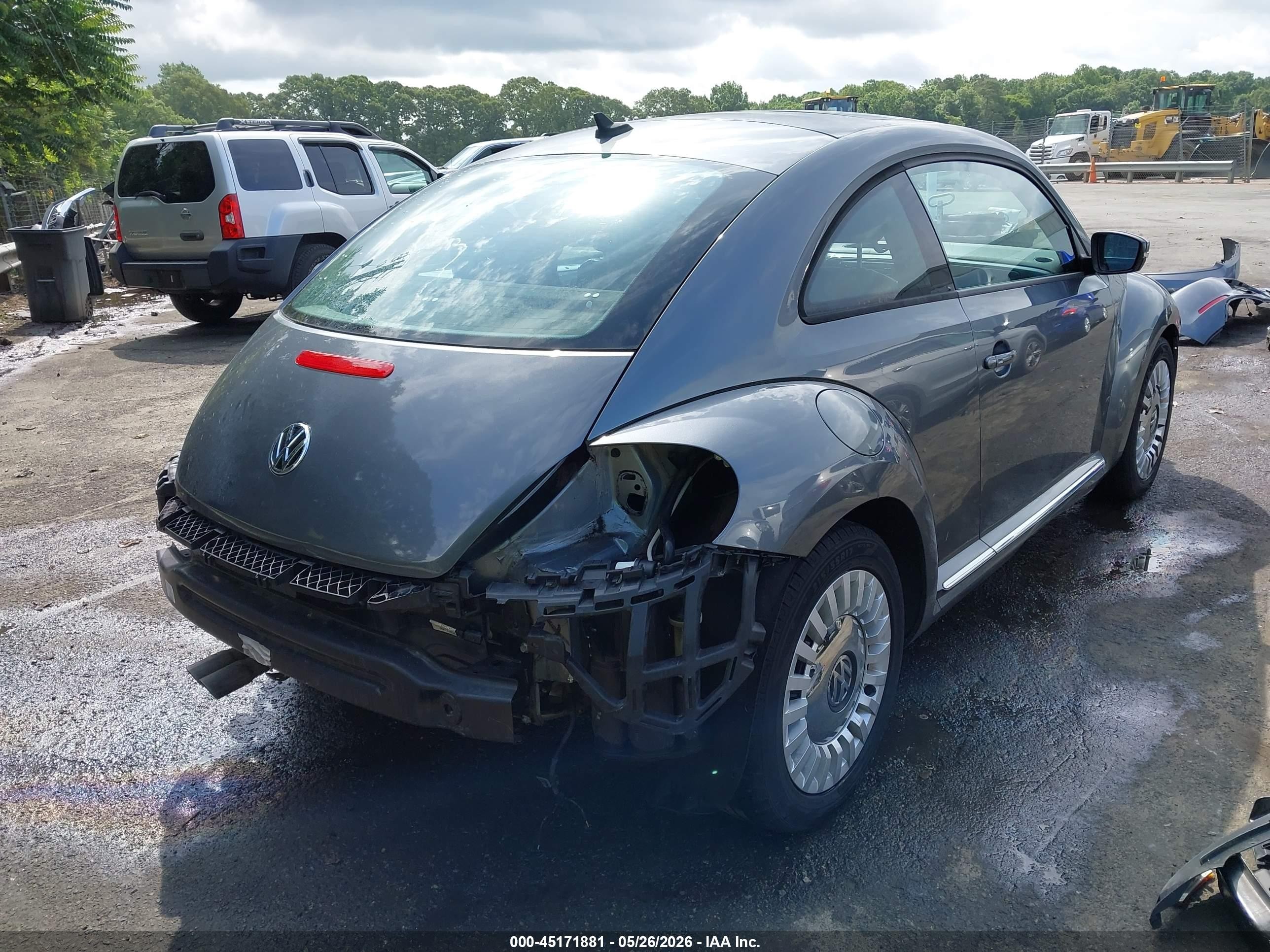 2013 Volkswagen Beetle 2.5l Gray vin: 3VWJP7ATXDM662847