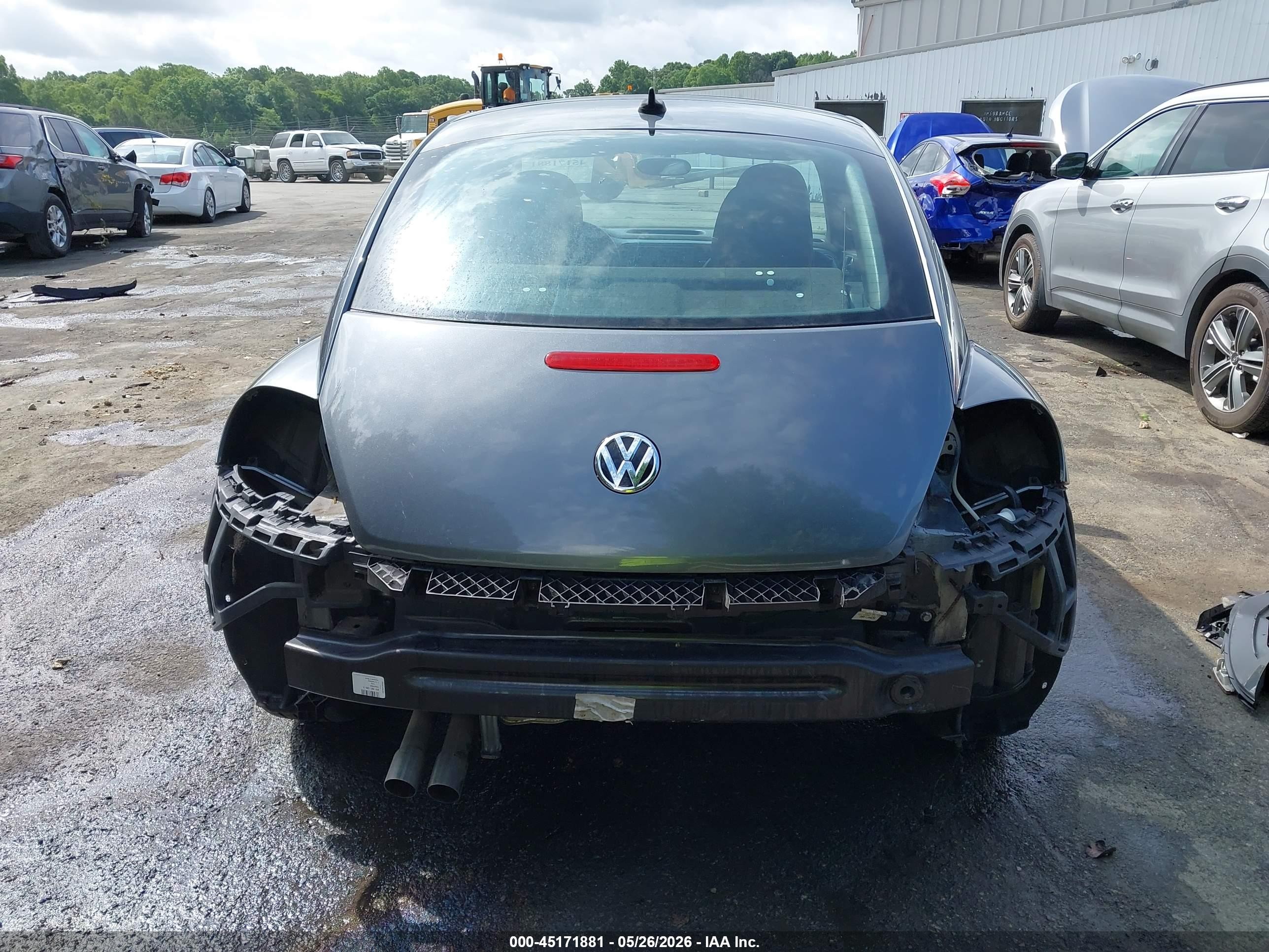 2013 Volkswagen Beetle 2.5l Gray vin: 3VWJP7ATXDM662847