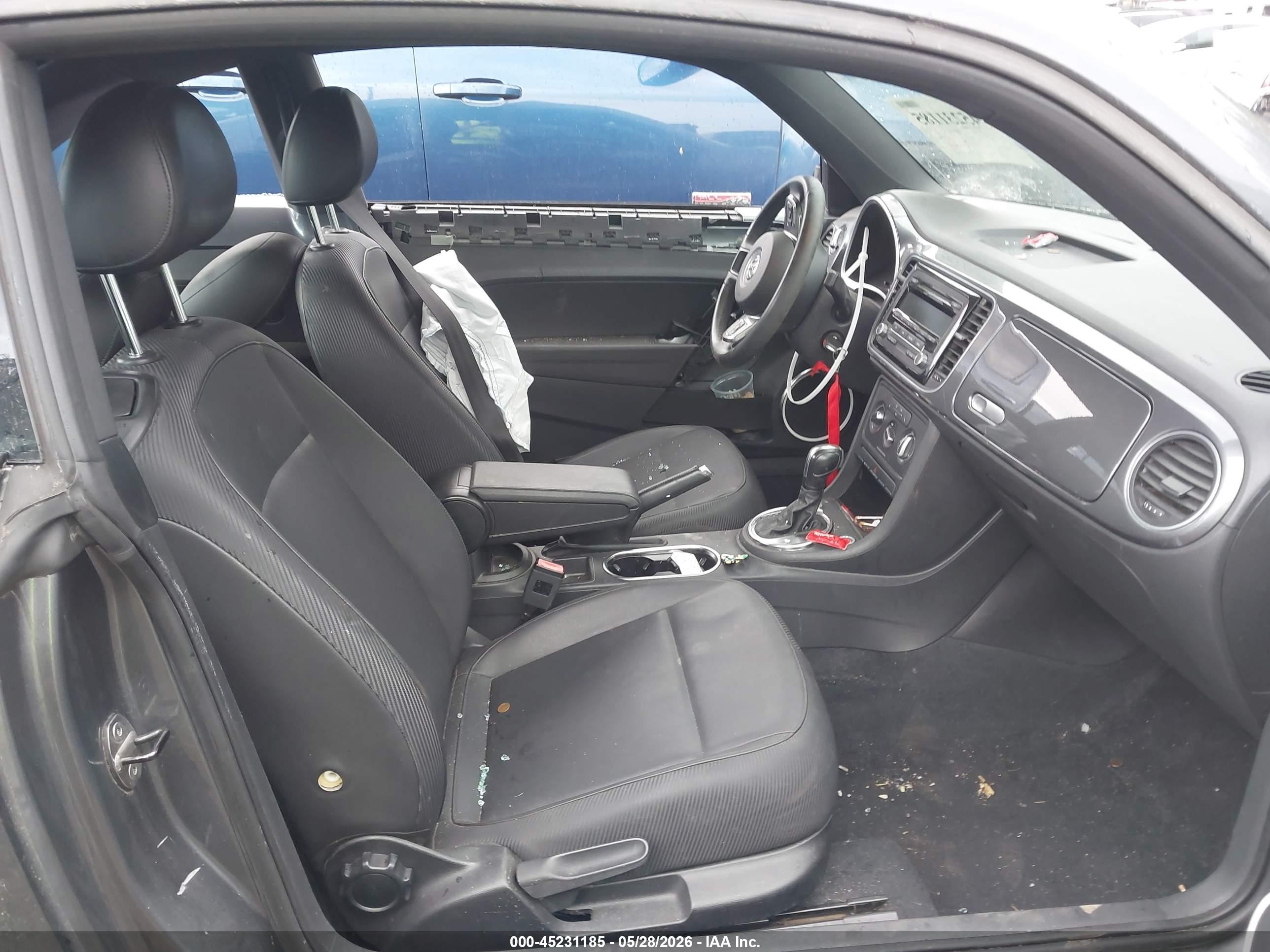 2014 Volkswagen Beetle 2.5l Gray vin: 3VWJP7ATXEM608885