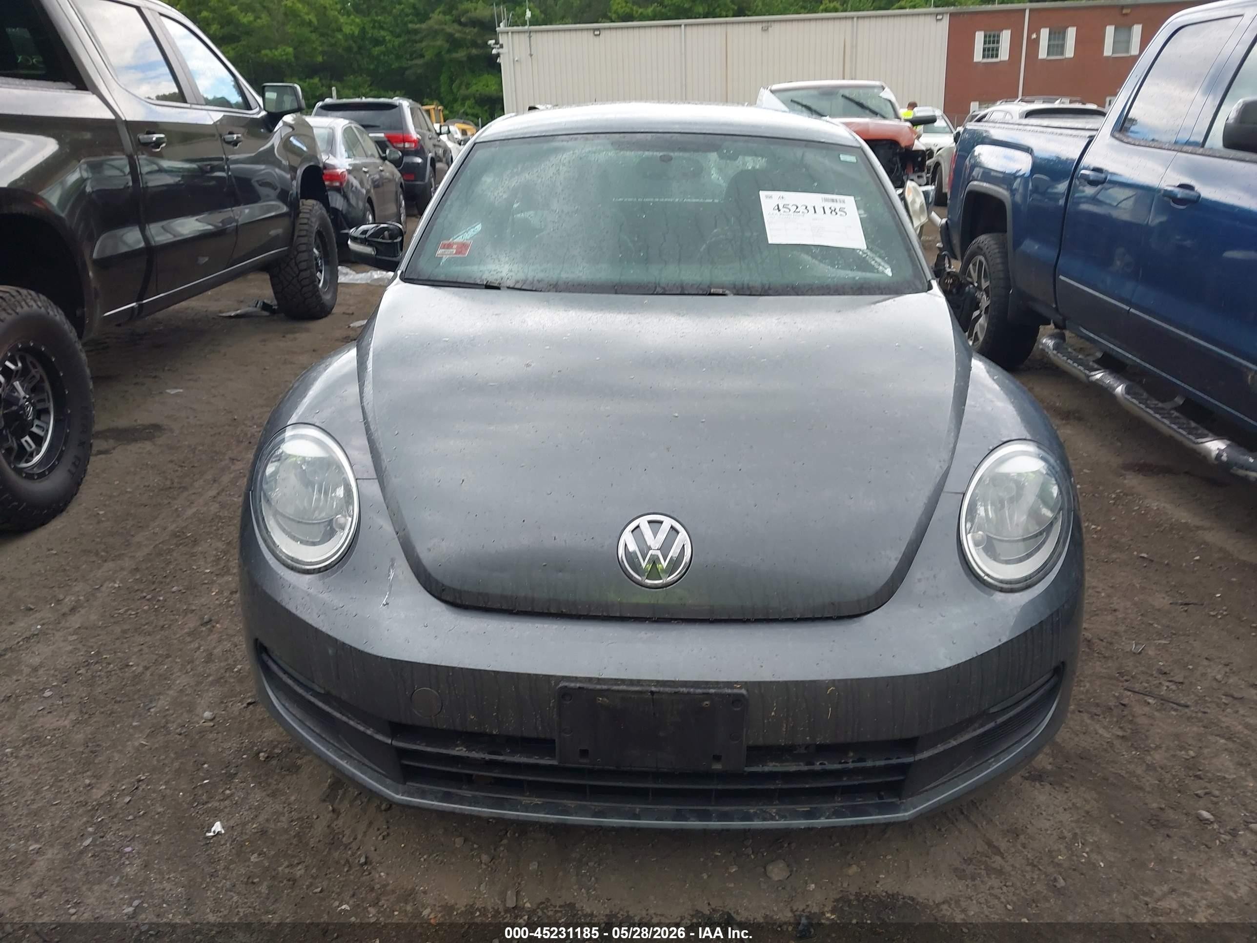 2014 Volkswagen Beetle 2.5l Gray vin: 3VWJP7ATXEM608885