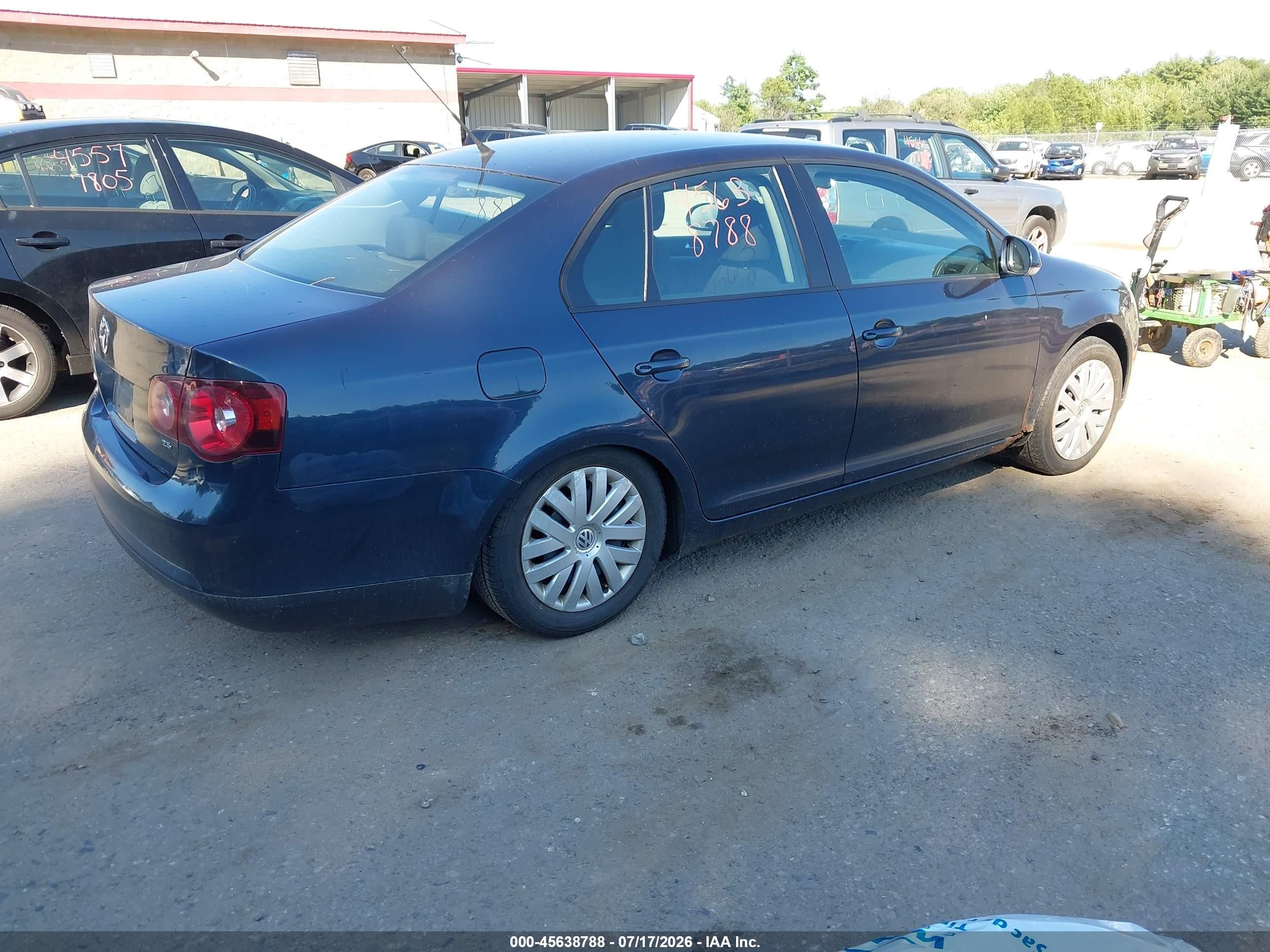 2010 Volkswagen Jetta S Blue vin: 3VWJX7AJ5AM004802