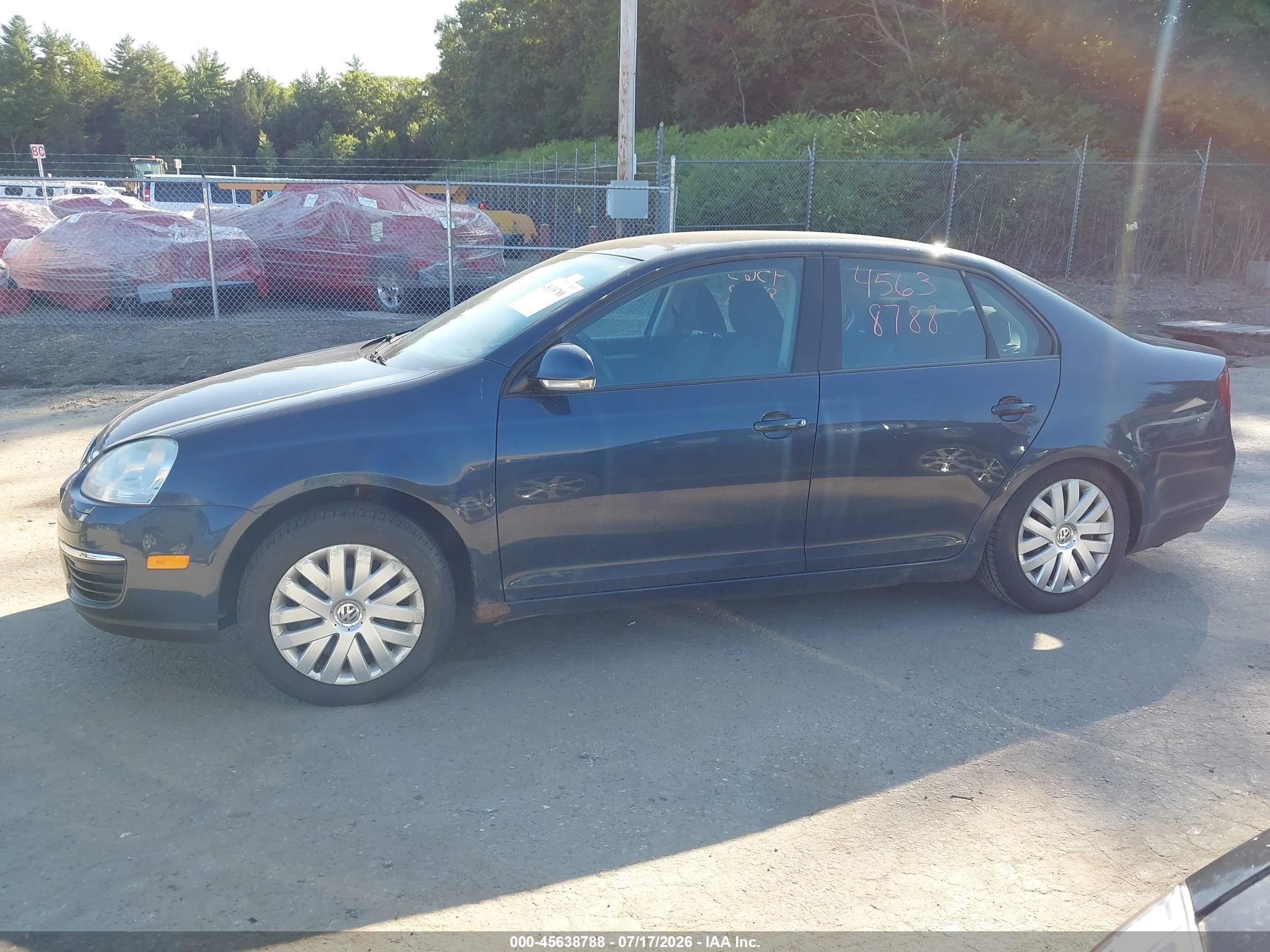 2010 Volkswagen Jetta S Blue vin: 3VWJX7AJ5AM004802