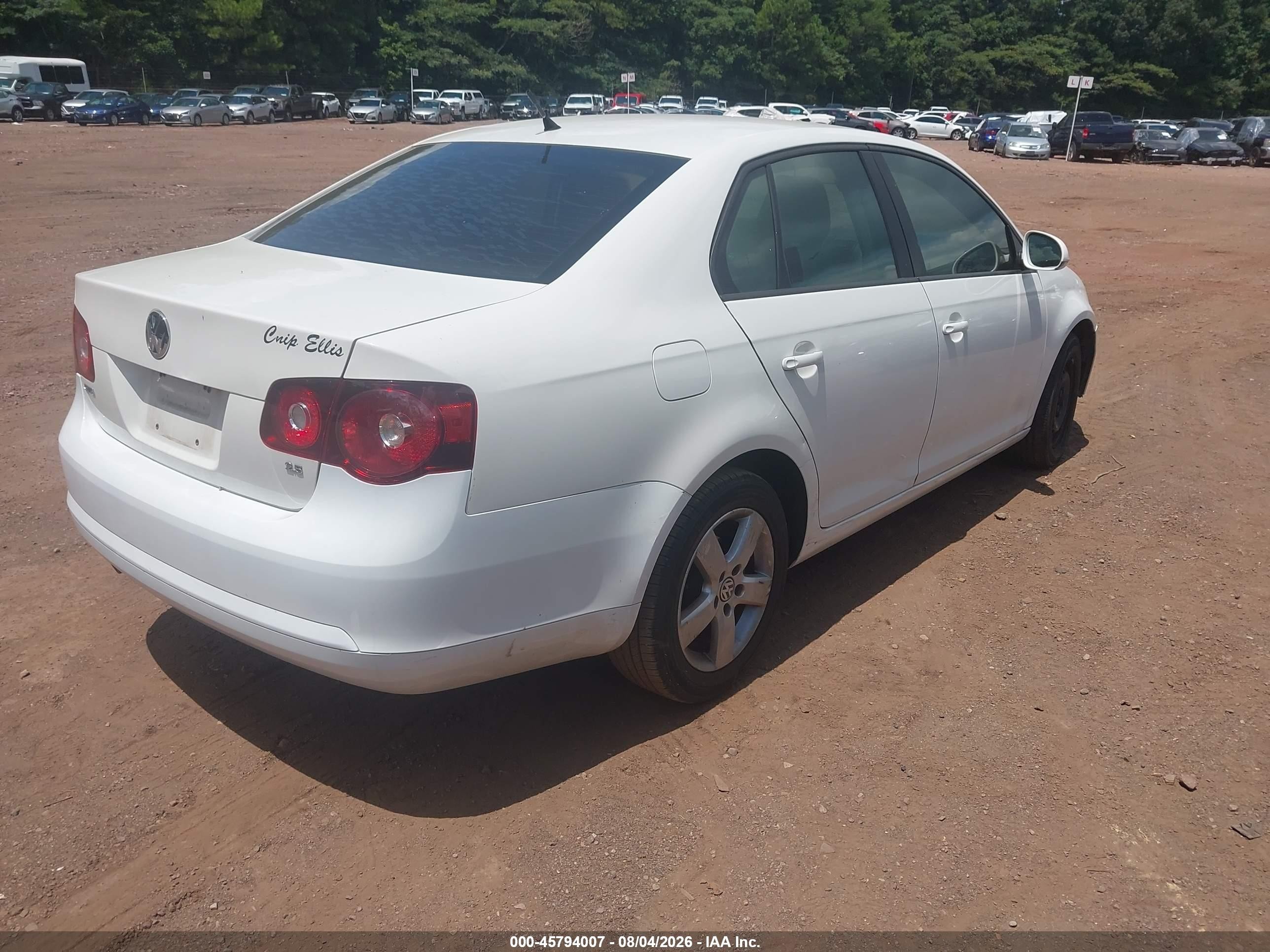 2010 Volkswagen Jetta S White vin: 3VWJX7AJ8AM053055