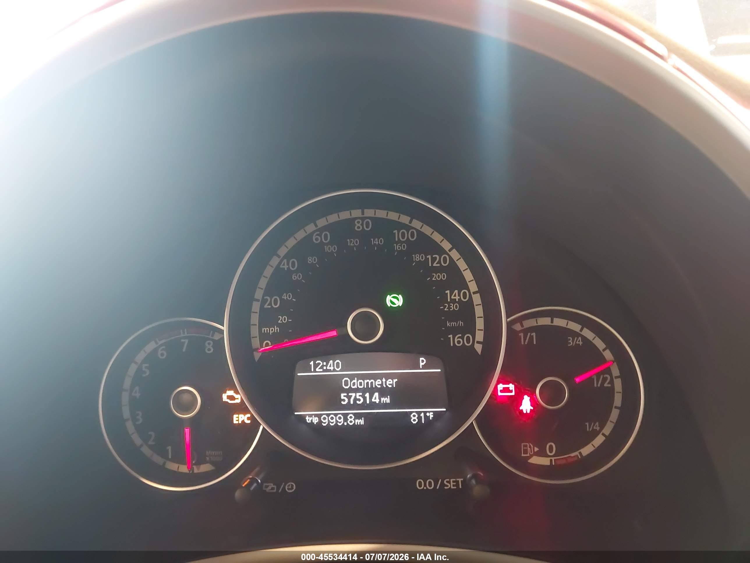 2013 Volkswagen Beetle 2.5l Red vin: 3VWJX7AT0DM614273