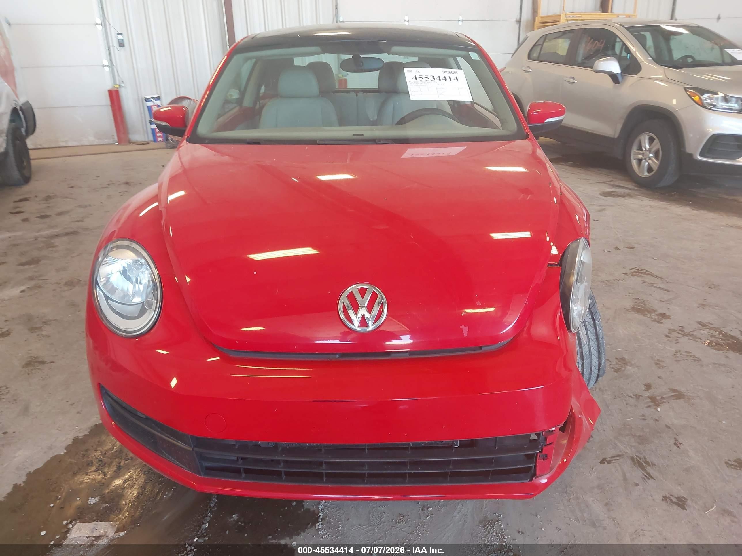 2013 Volkswagen Beetle 2.5l Red vin: 3VWJX7AT0DM614273