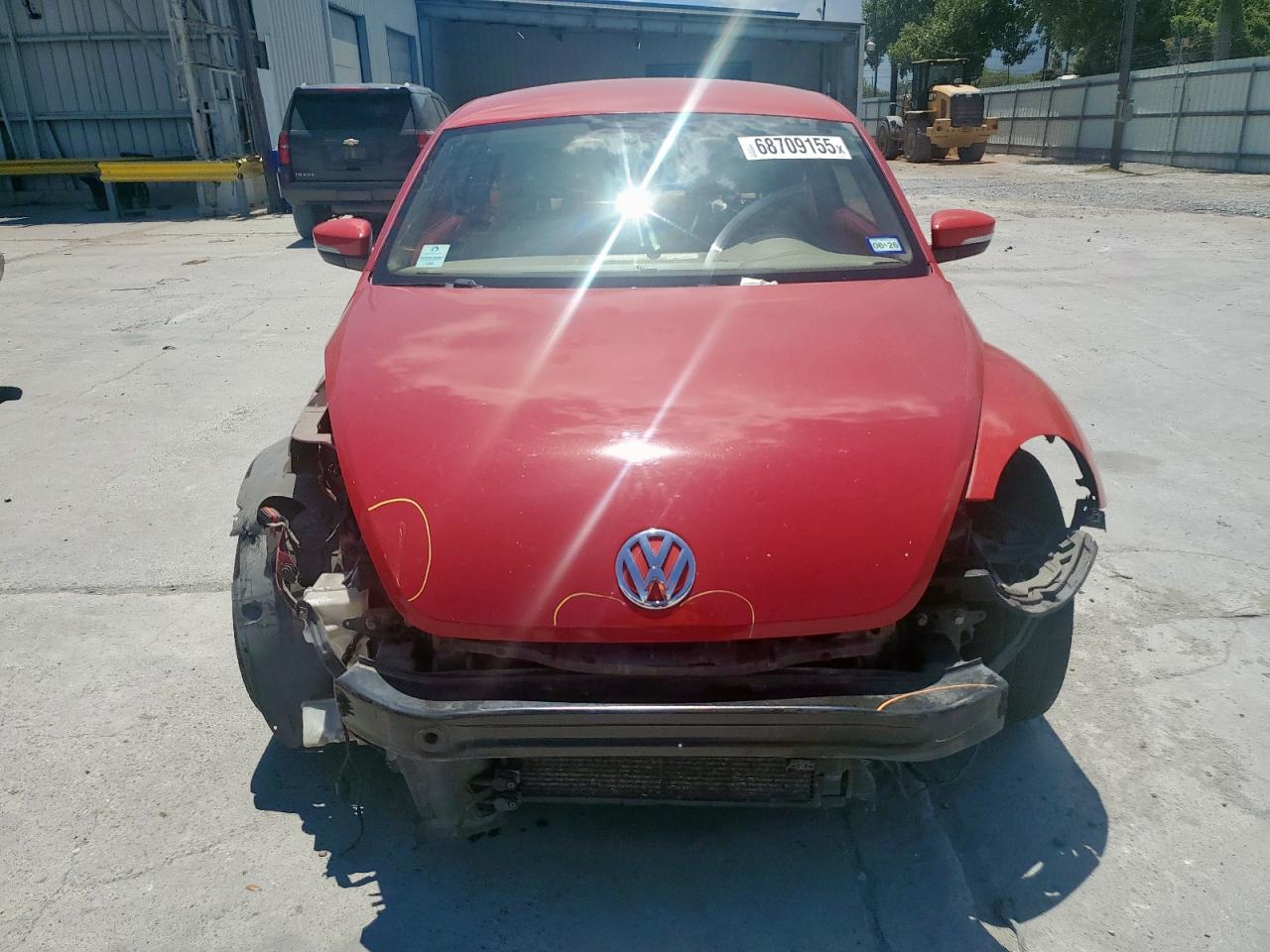 2013 Volkswagen Beetle Red vin: 3VWJX7AT1DM647119