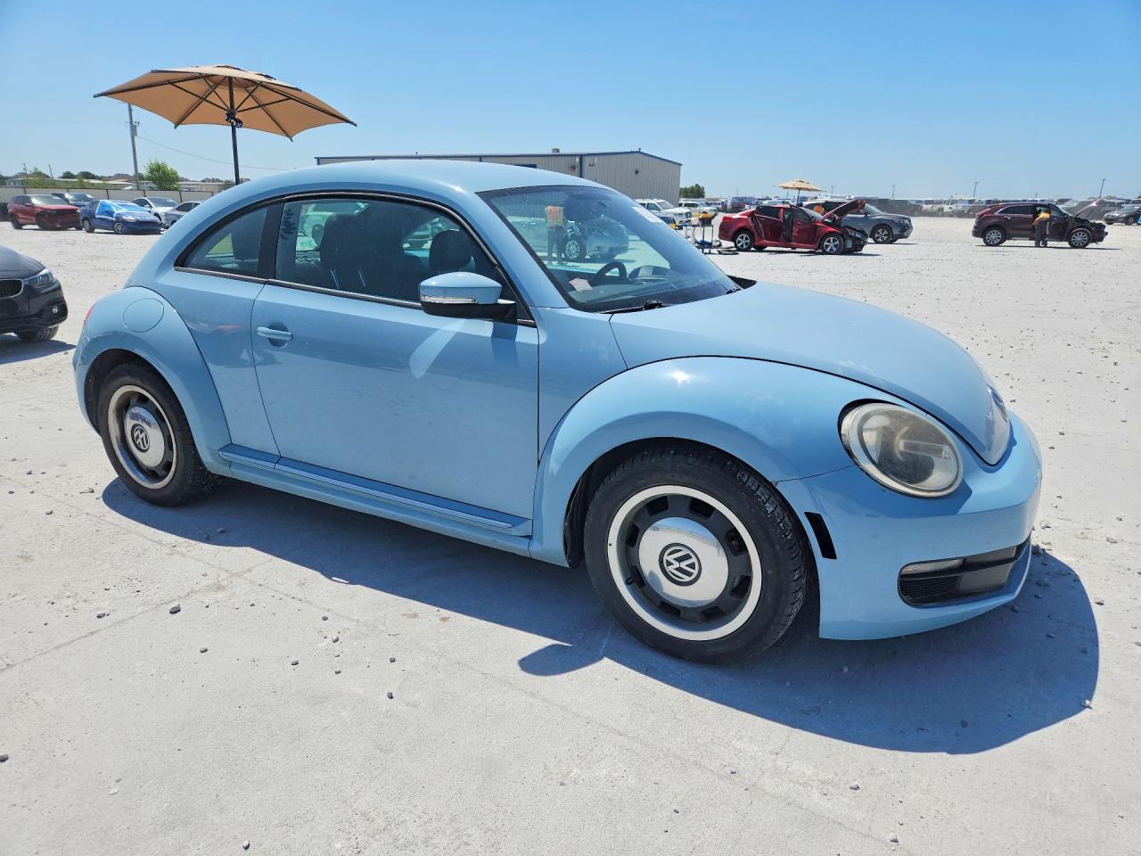 2012 Volkswagen Beetle Blue vin: 3VWJX7AT3CM617179