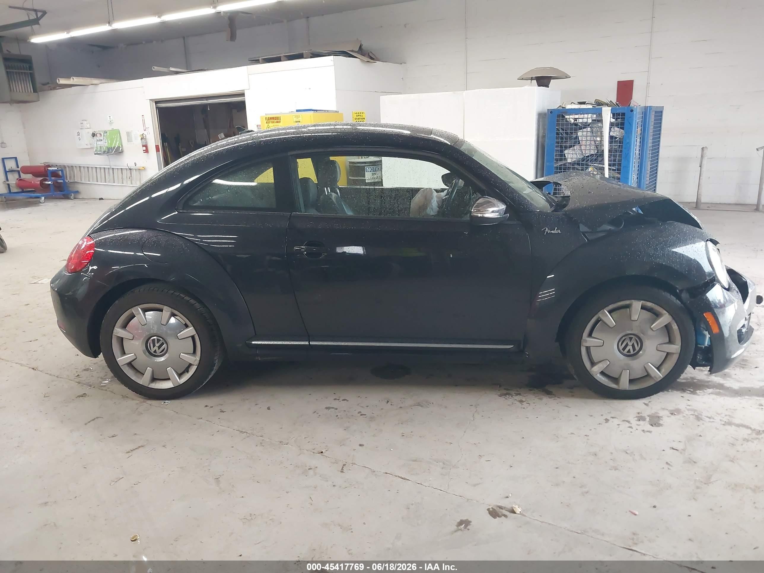 2013 Volkswagen Beetle 2.5l Fender Edition Black vin: 3VWJX7AT3DM654265