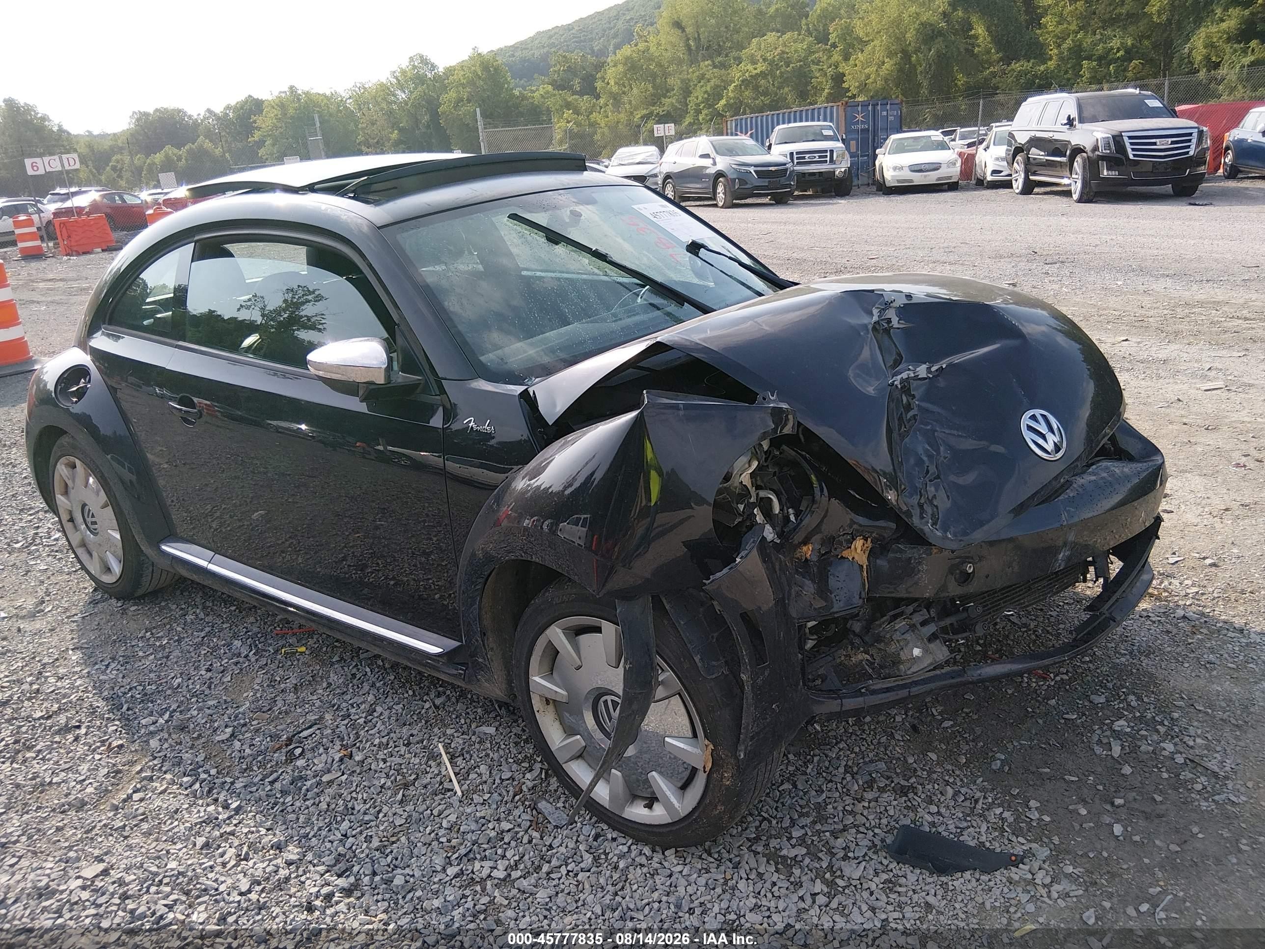 2013 Volkswagen Beetle 2.5l Fender Edition Черный vin: 3VWJX7AT4DM648734