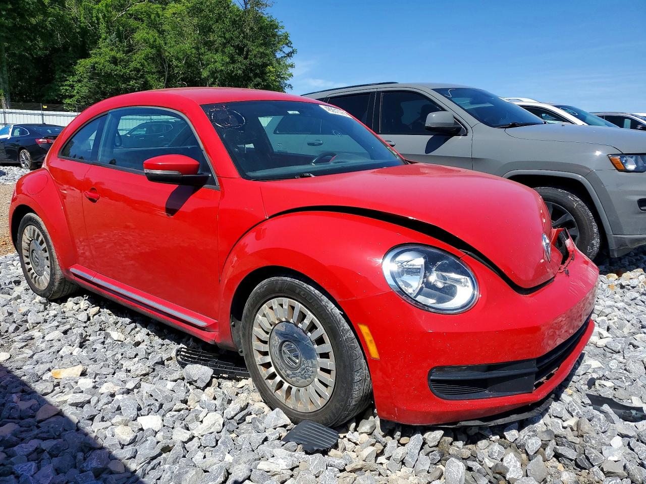 2013 Volkswagen Beetle Red vin: 3VWJX7AT6DM668791