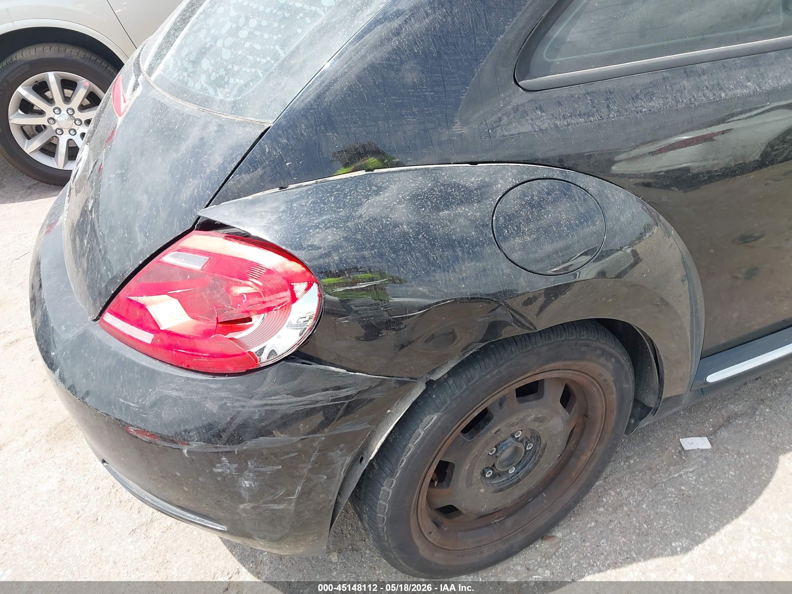 2014 Volkswagen Beetle 2.5l Black vin: 3VWJX7AT6EM621939