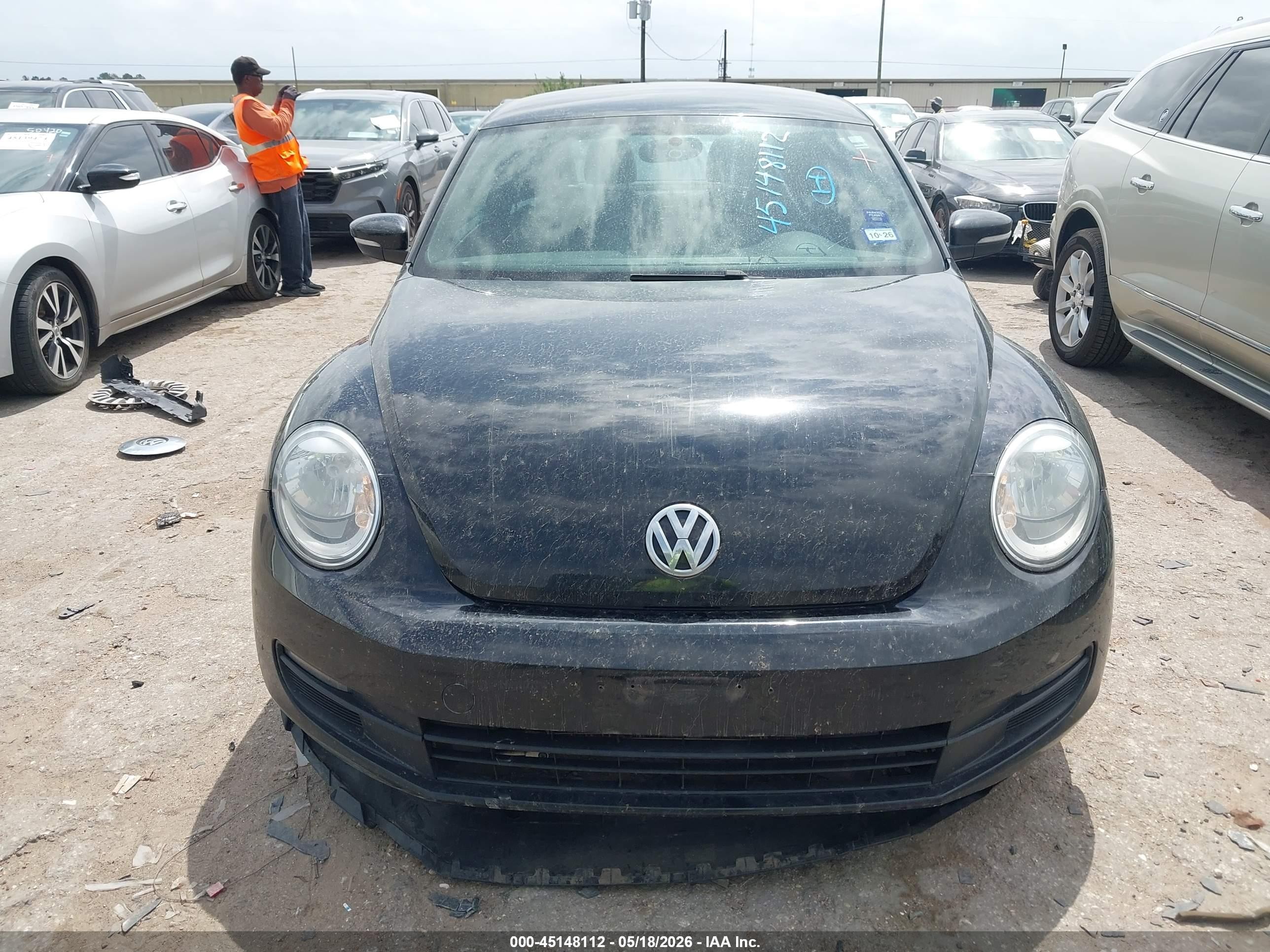 2014 Volkswagen Beetle 2.5l Black vin: 3VWJX7AT6EM621939