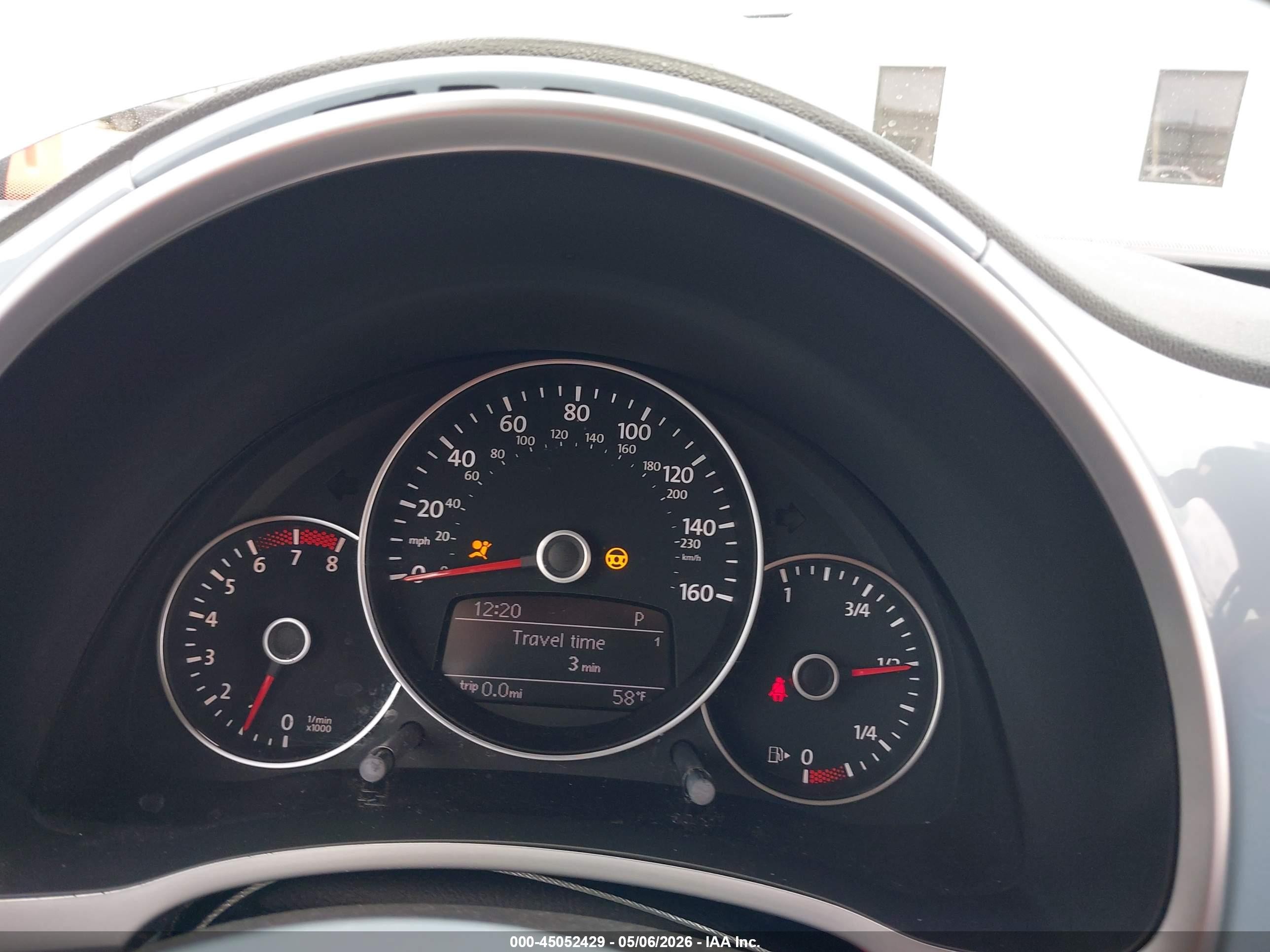 2012 Volkswagen Beetle 2.5l Blue vin: 3VWJX7AT7CM661198
