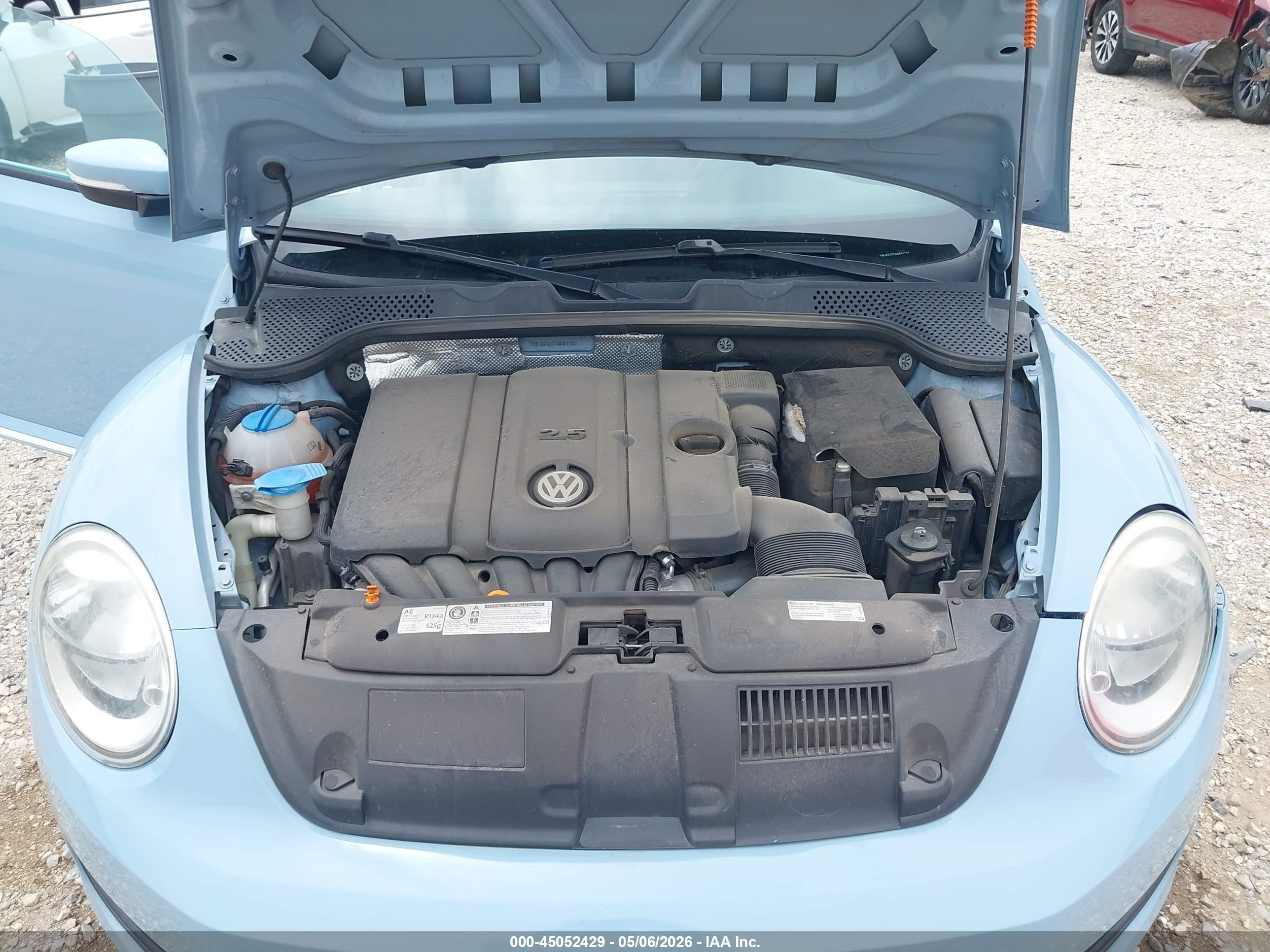 2012 Volkswagen Beetle 2.5l Blue vin: 3VWJX7AT7CM661198