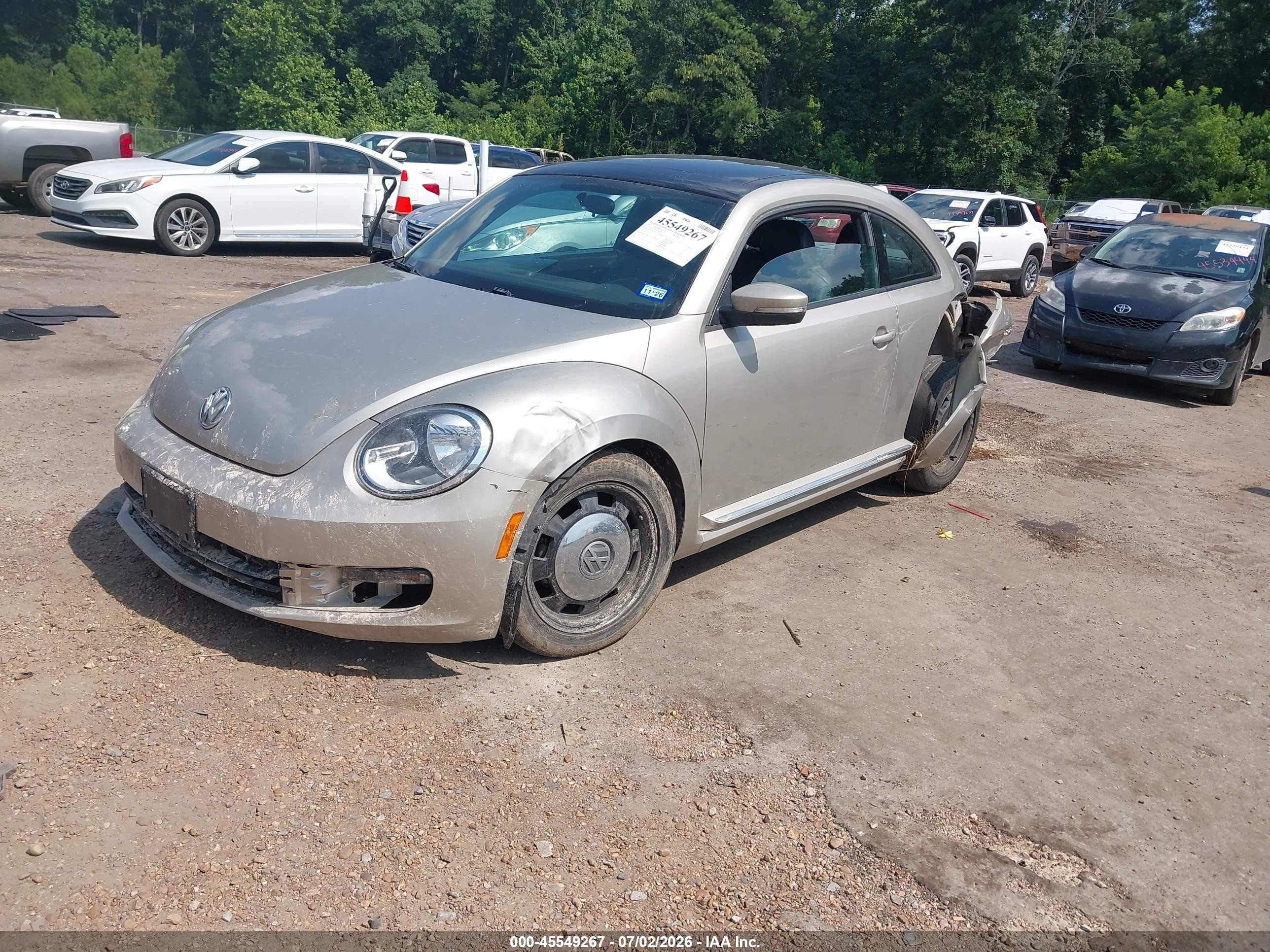 2013 Volkswagen Beetle 2.5l Silver vin: 3VWJX7AT7DM664507
