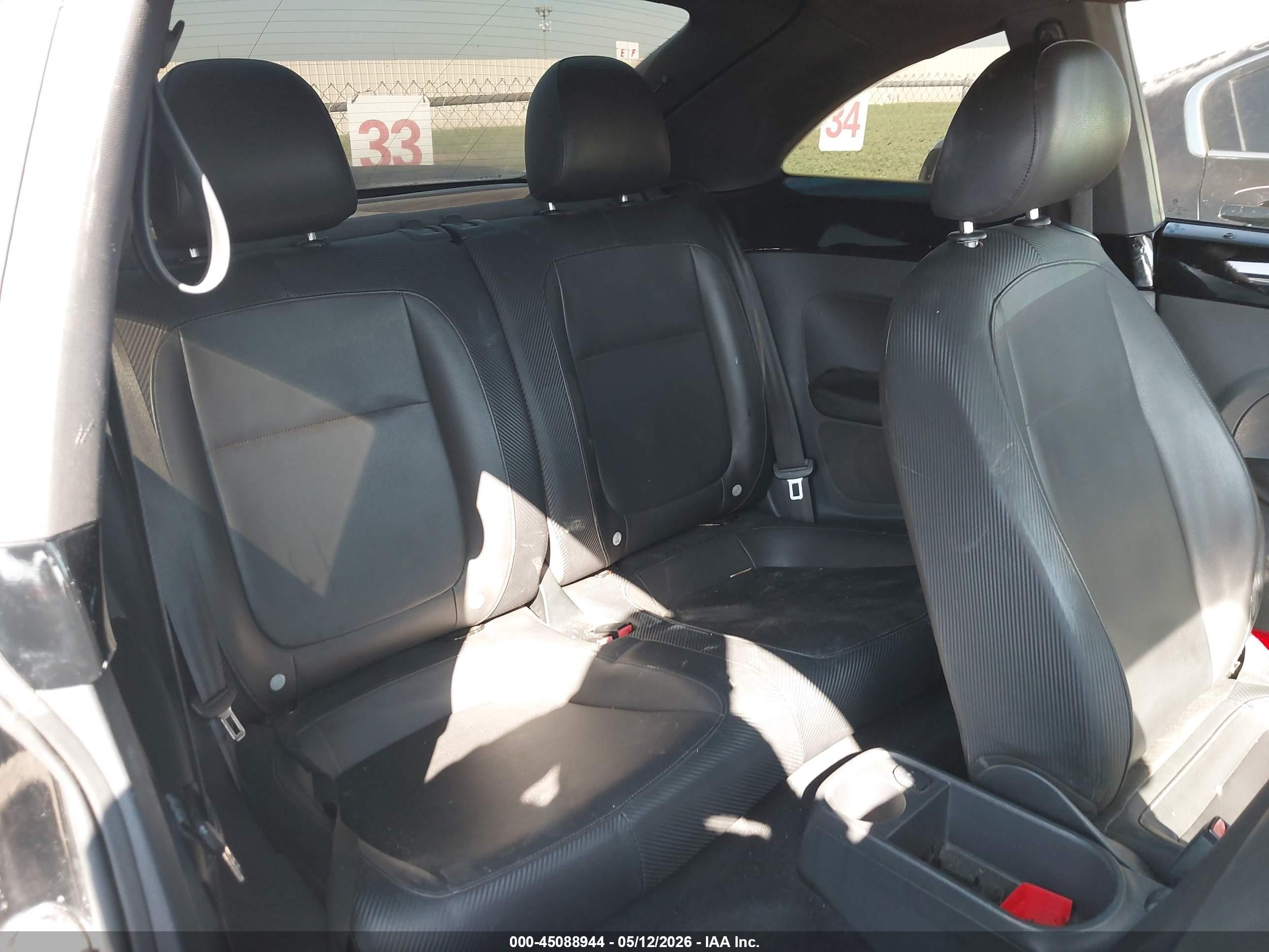 2012 Volkswagen Beetle 2.5l Black vin: 3VWJX7AT8CM648654