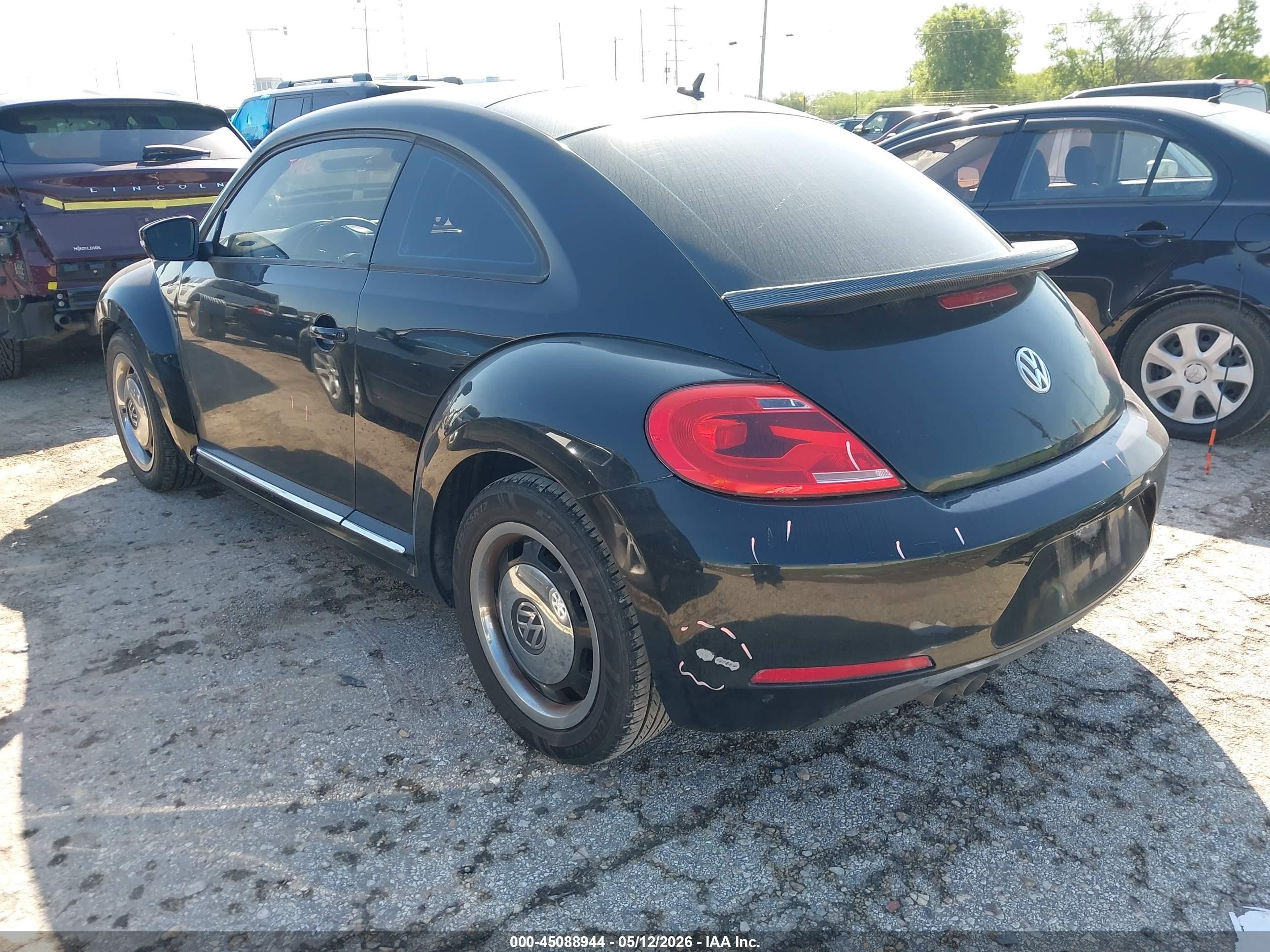 2012 Volkswagen Beetle 2.5l Black vin: 3VWJX7AT8CM648654