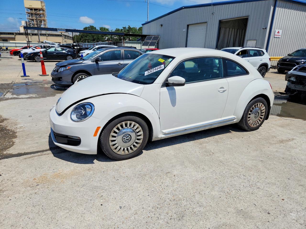 2014 Volkswagen Beetle Белый vin: 3VWJX7AT9EM611454