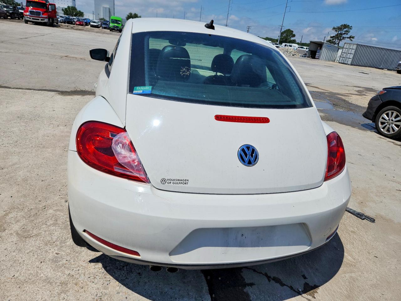 2014 Volkswagen Beetle White vin: 3VWJX7AT9EM611454