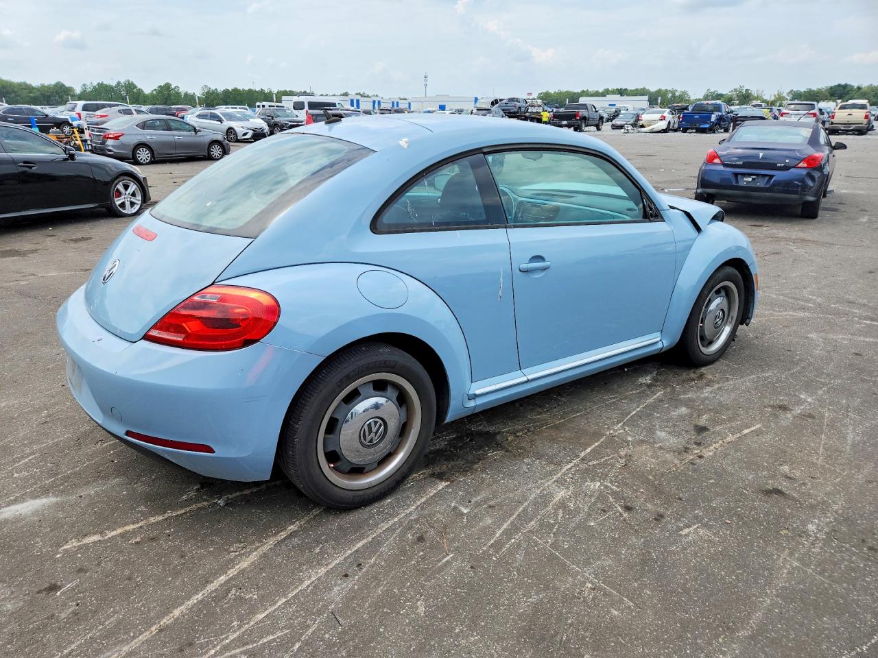 2012 Volkswagen Beetle Blue vin: 3VWJX7ATXCM605739