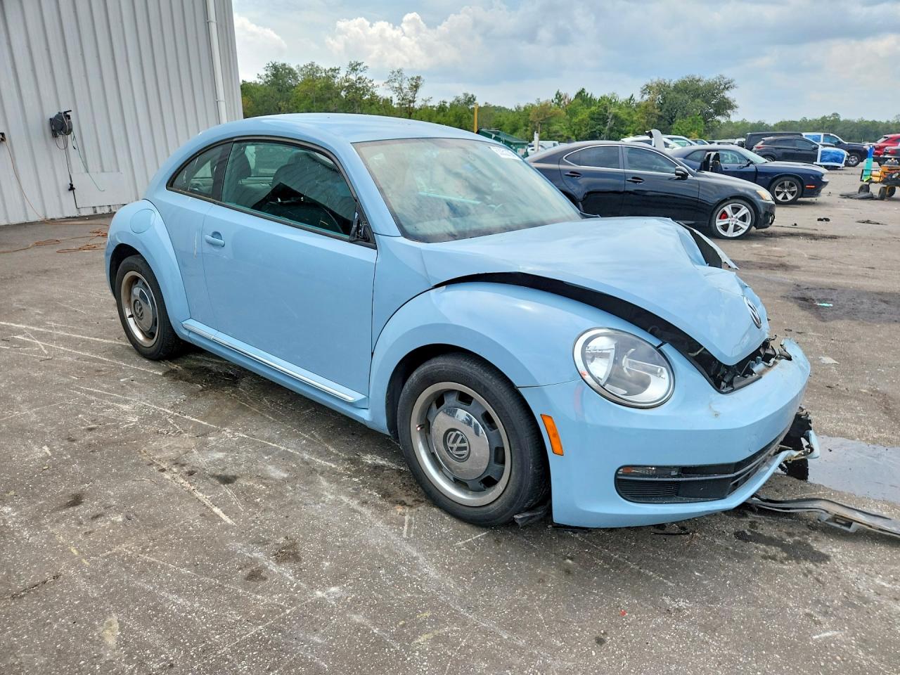 2012 Volkswagen Beetle Blue vin: 3VWJX7ATXCM605739