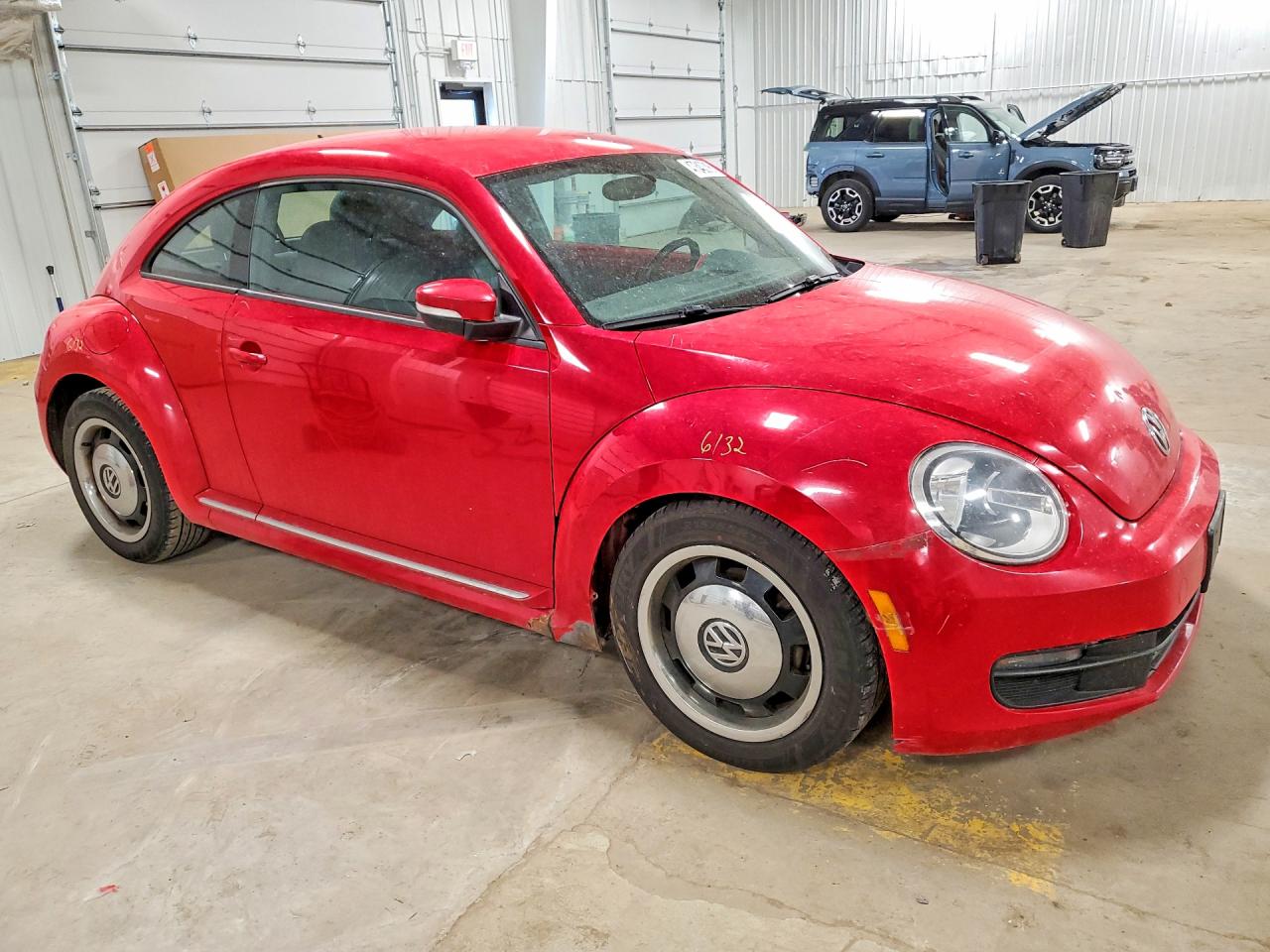 2012 Volkswagen Beetle Red vin: 3VWJX7ATXCM648459