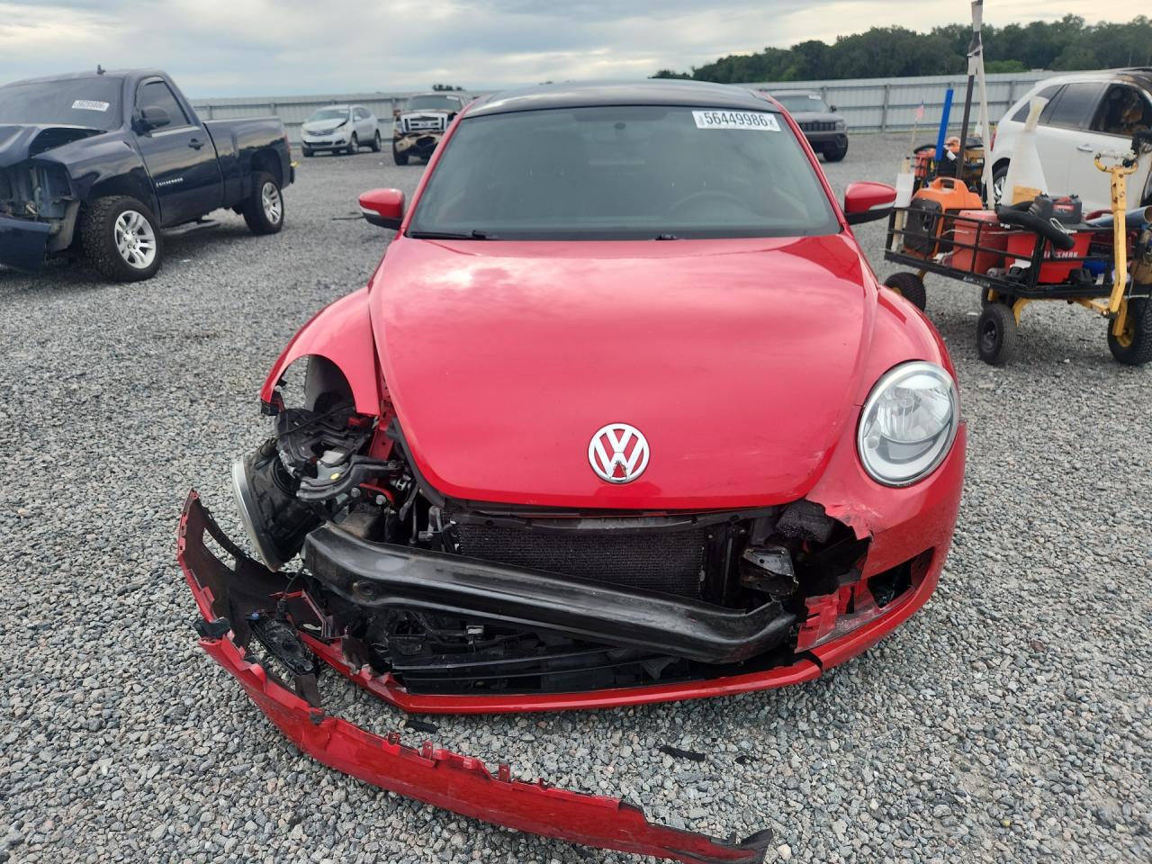 2013 Volkswagen Beetle Red vin: 3VWJX7ATXDM666946