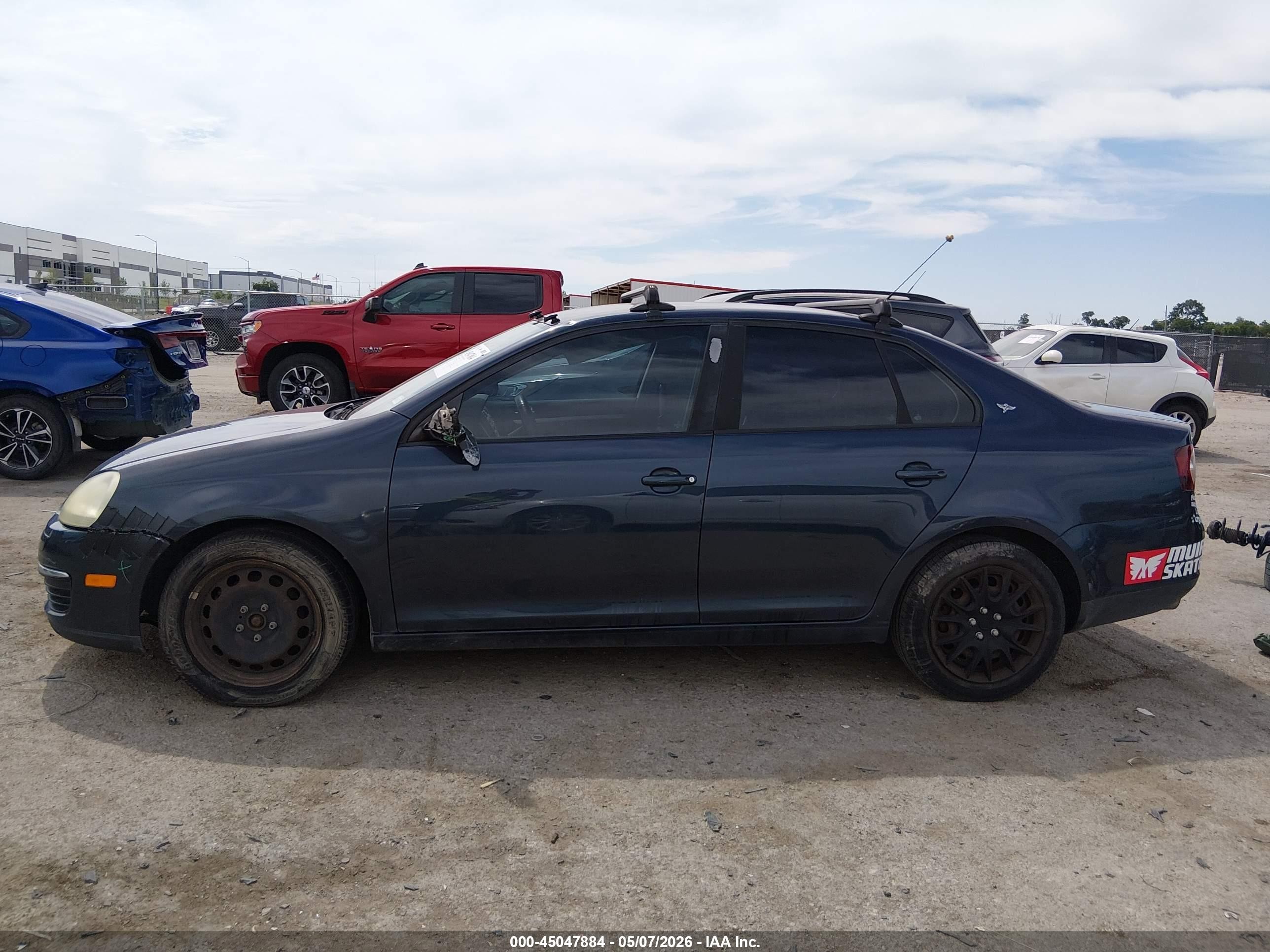 2008 Volkswagen Jetta S Blue vin: 3VWJZ71K18M105154