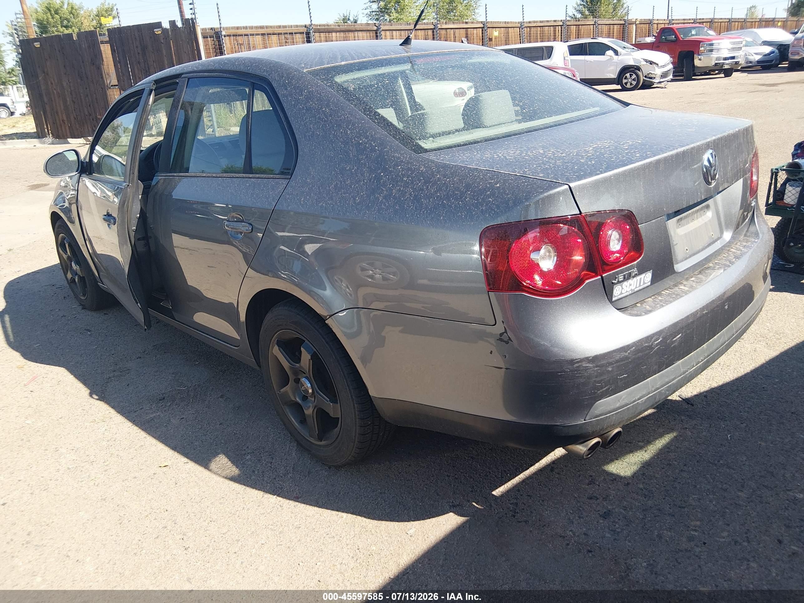 2008 Volkswagen Jetta S Gray vin: 3VWJZ71K28M189890