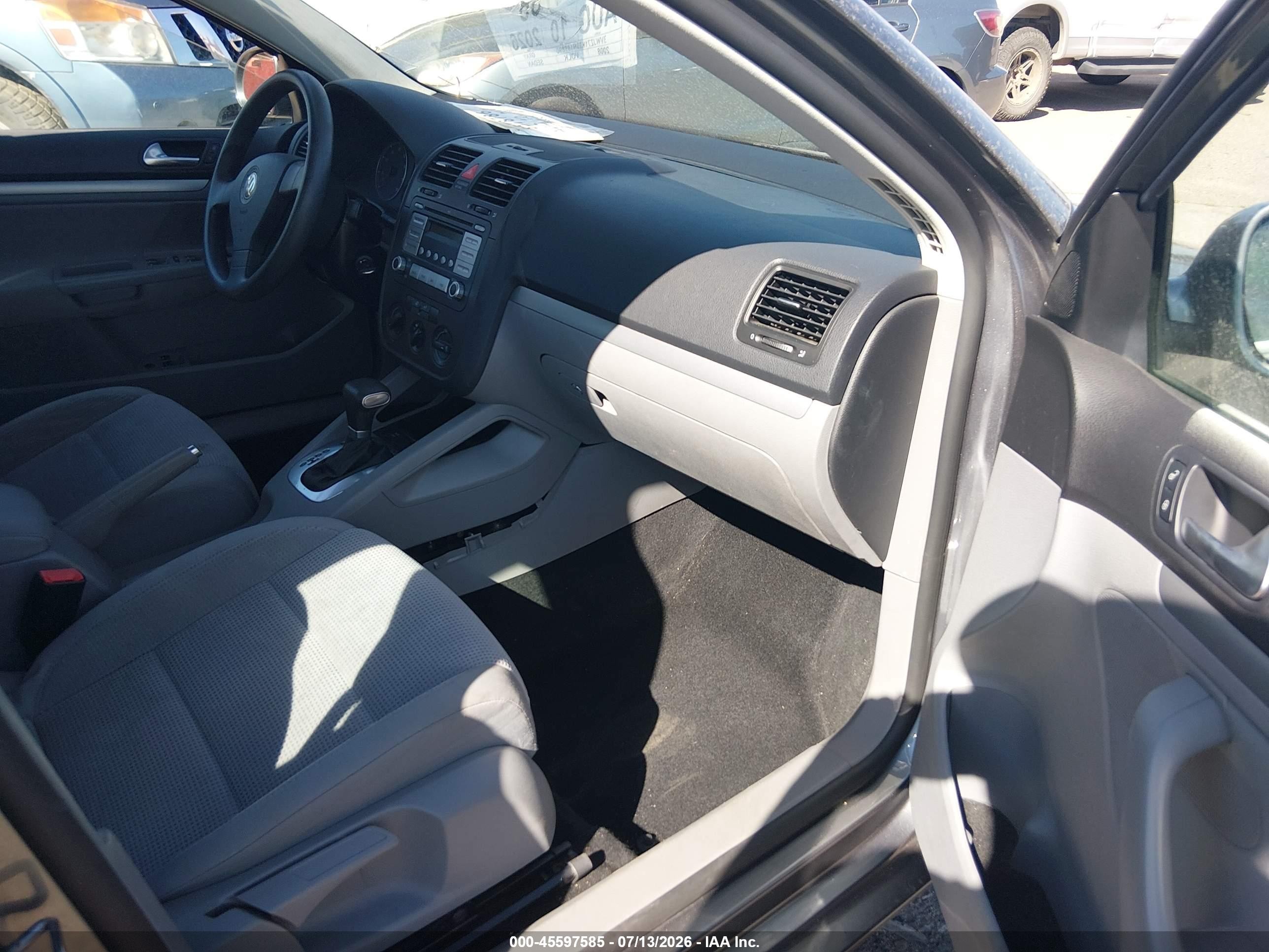 2008 Volkswagen Jetta S Gray vin: 3VWJZ71K28M189890