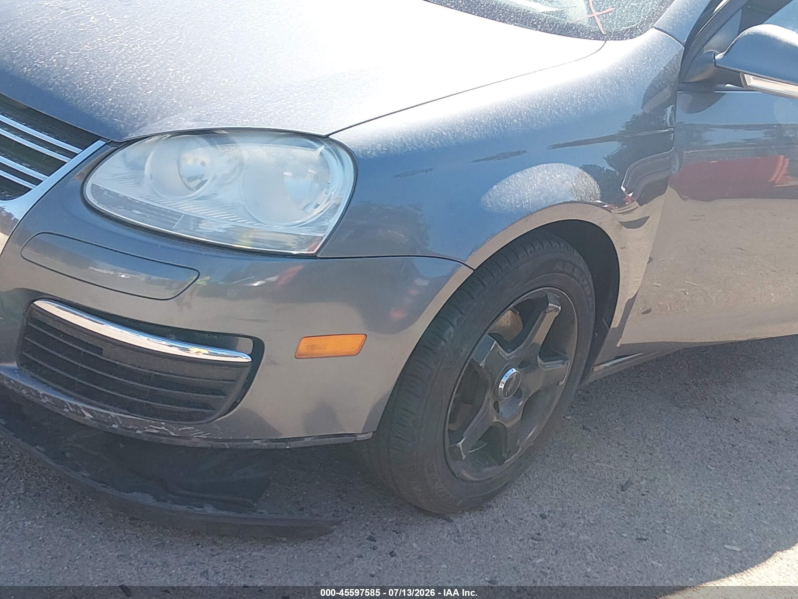 2008 Volkswagen Jetta S Gray vin: 3VWJZ71K28M189890