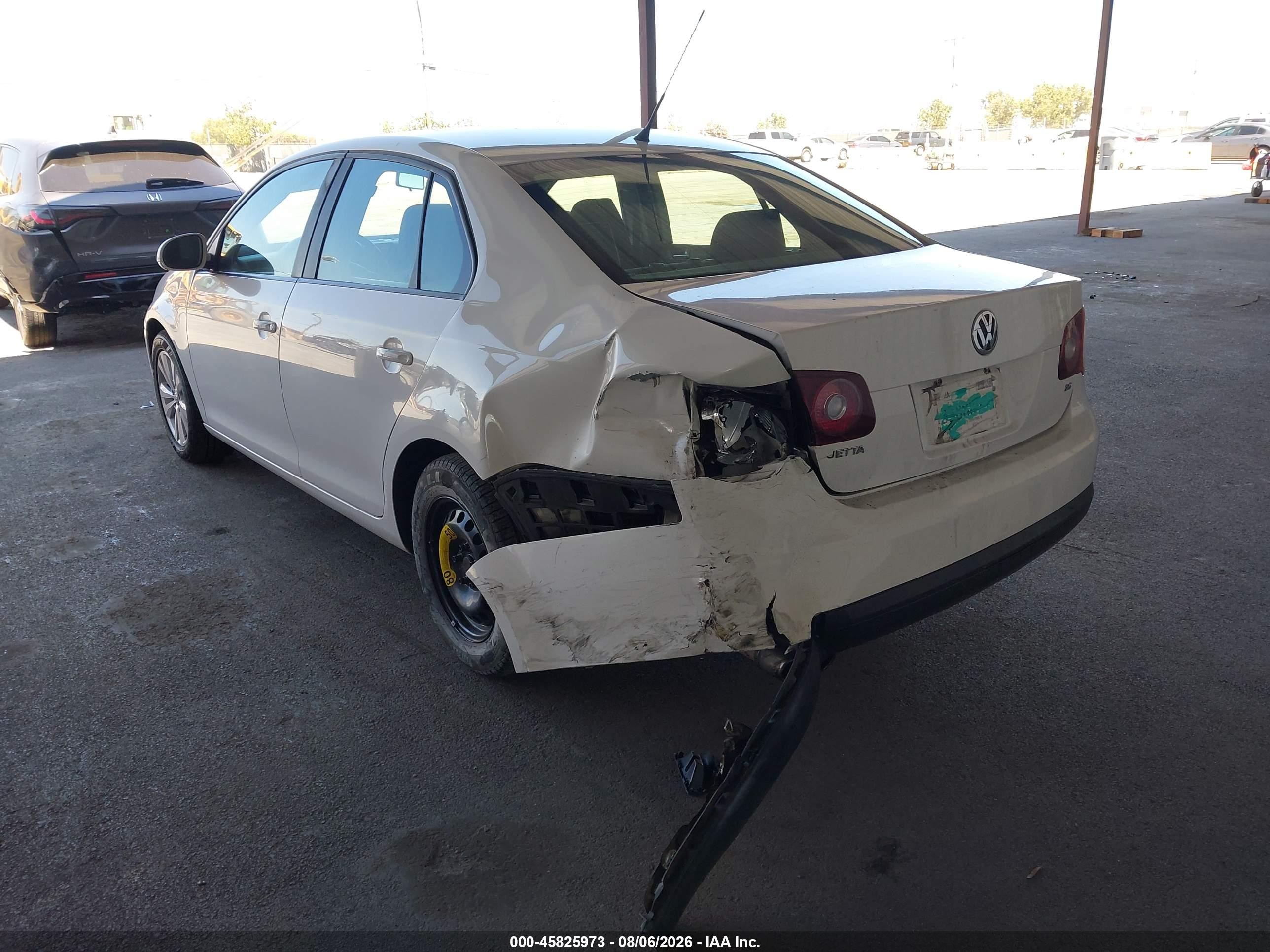 2009 Volkswagen Jetta S White vin: 3VWJZ71K29M033561